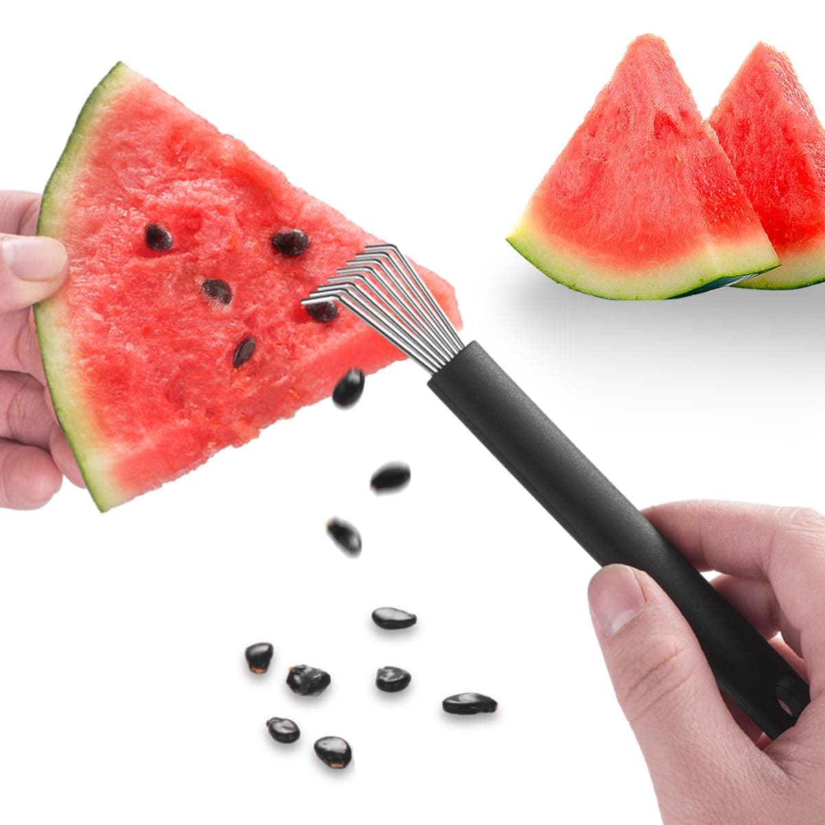 Watermelon Seed Remover Tool - Stainless Steel Watermelon Cutter and Fruit Slicer