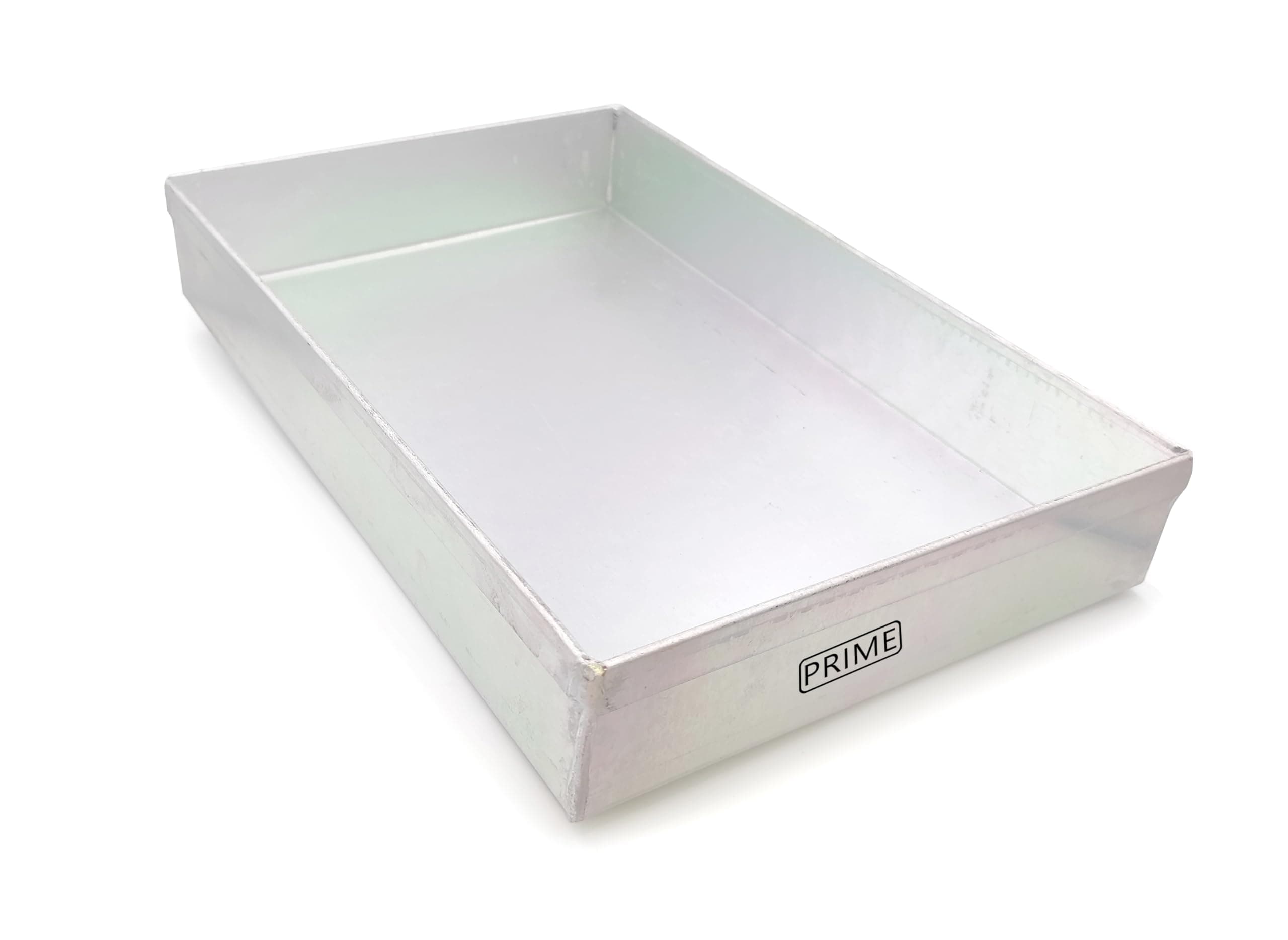 Prime Bakers and Moulders Aluminium Baking and Roasting Tray for Oven (Silver) 2 Inch deep