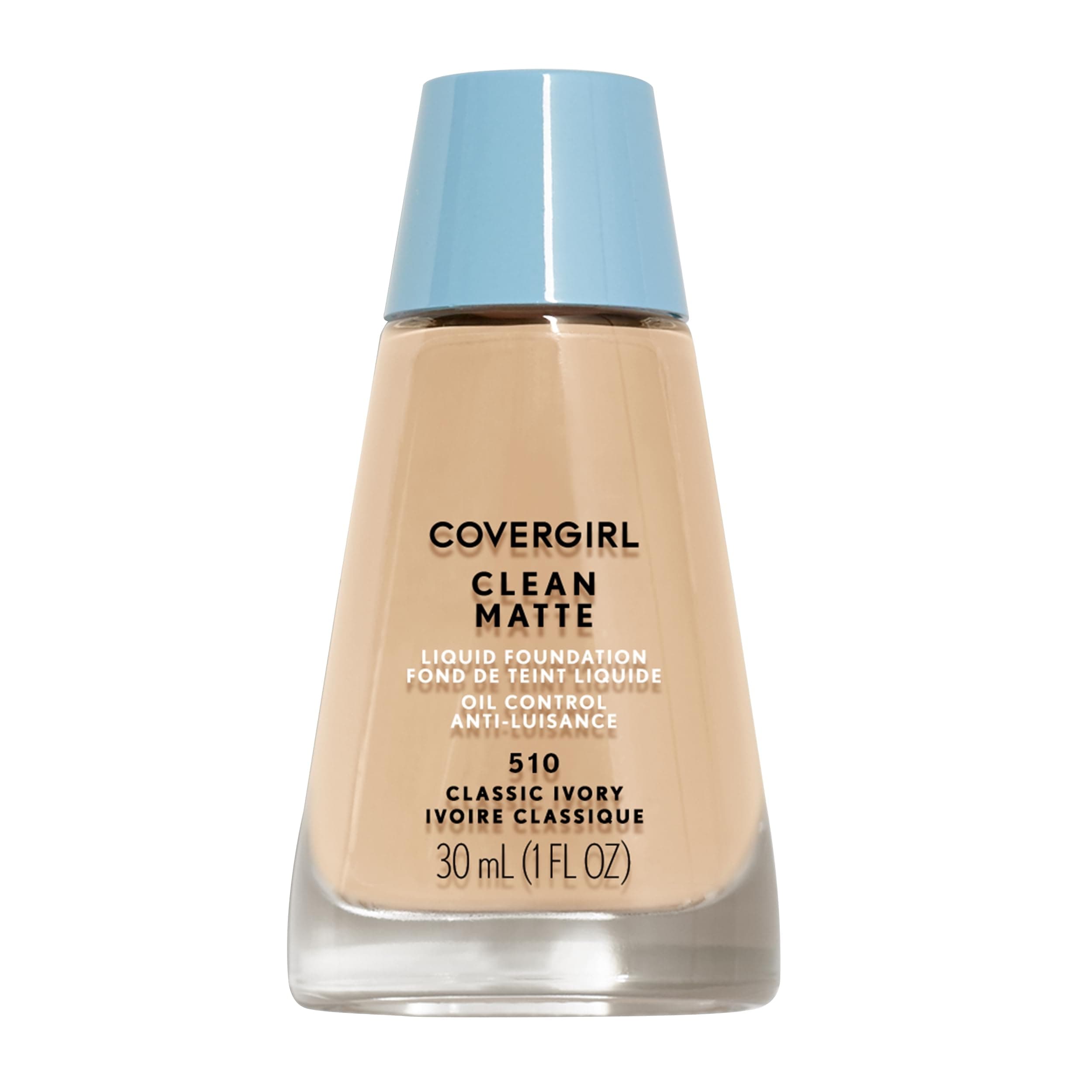 COVERGIRL Clean Matte Liquid Foundation Classic Ivory, 1 oz