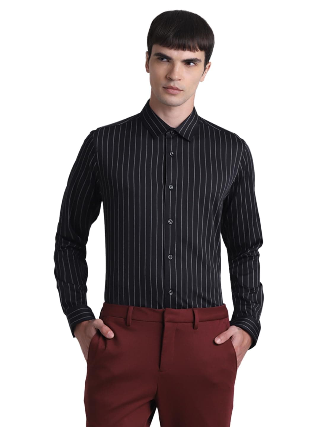 Jack & Jones Slim Fit Striped Casual Shirt