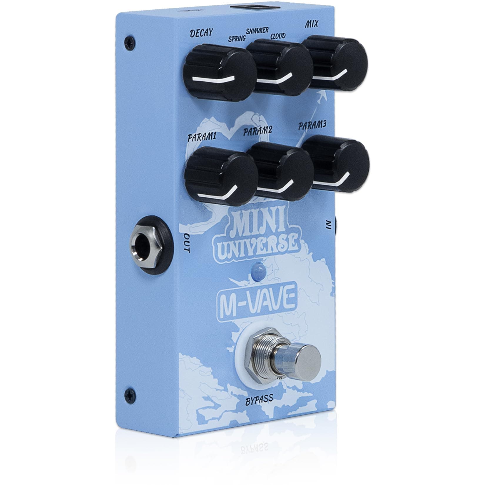 M-VAVE Guitar Pedal Reverb Innovation Unique Sound 9 Reverb Effects Universe Pedals Pure Digital