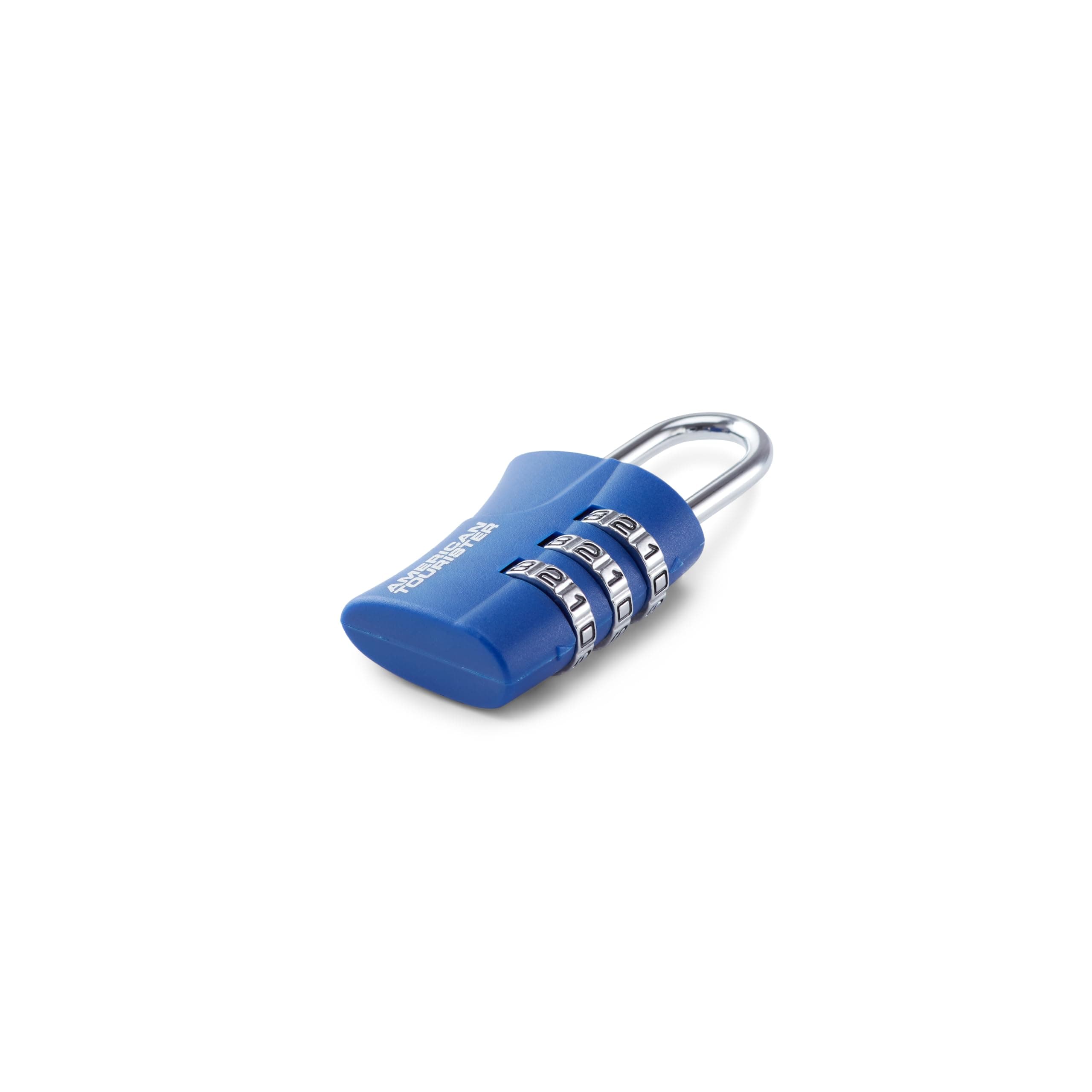 American Tourister Acrylonitrile Butadiene Styrene 3-Dial Combination Lock Secure Your Belongings with Confidence On The Go, Durable, and Stylish Design in Sleek Blue