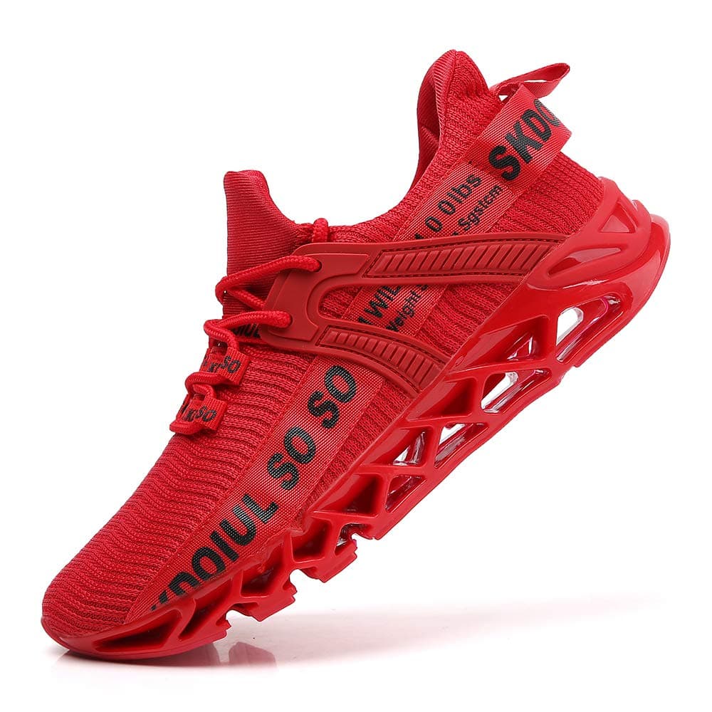 TSIODFO Men's Sneakers Sport Running Athletic Tennis Walking Shoes, A59 Red, 13