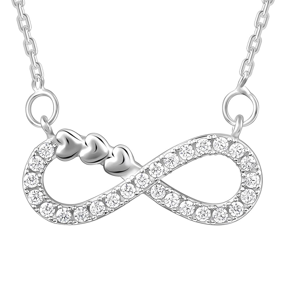 GIVA 925 Silver Infinity Heart Necklace |Gifts for Girlfriend, Gifts for Women & Girls| With Certificate of Authenticity and 925 Stamp | 6 Month Warranty