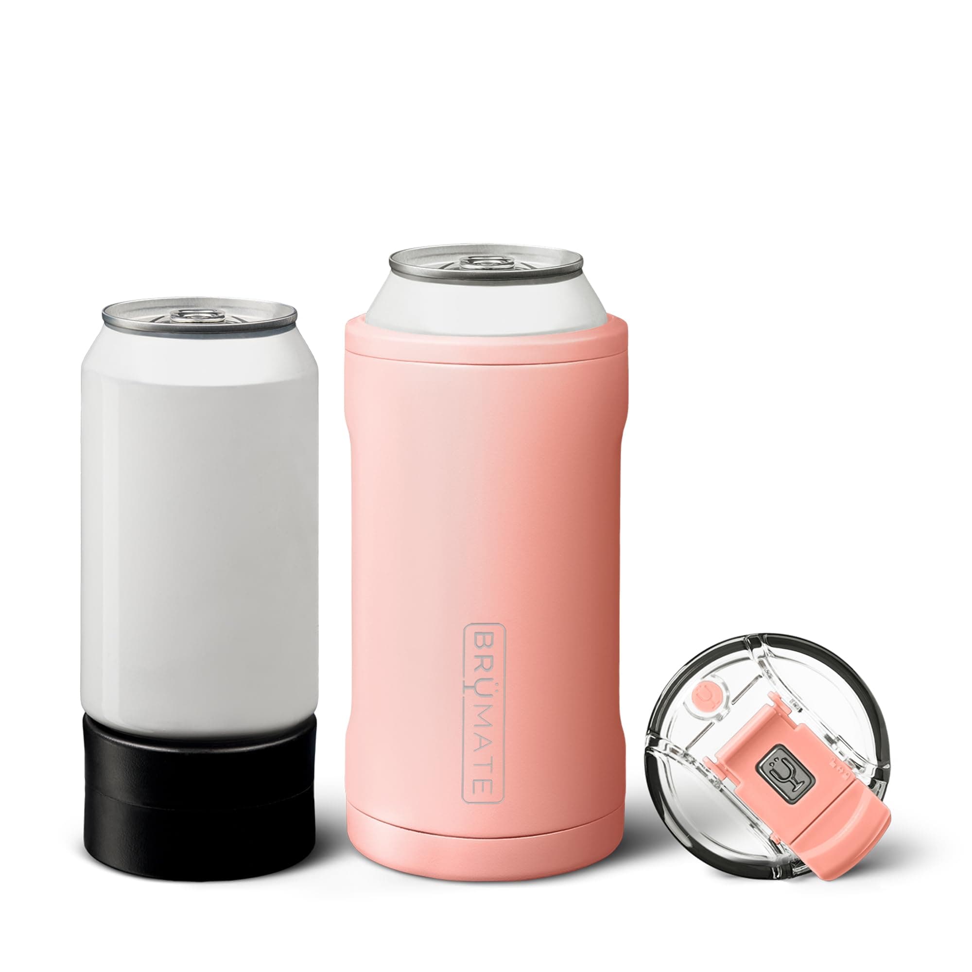 BrüMate Hopsulator Trio 3-in-1 Insulated Can Cooler for 12oz / 16oz Cans + 100% Leak Proof Tumbler with Lid | Insulated for Beer, Soda, and Energy Drinks (OD Green)