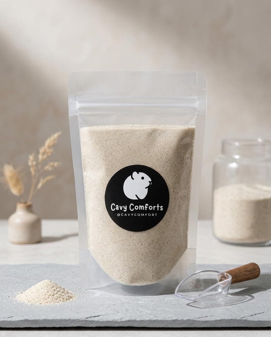Natural Silica Sand for Hamster Bath – Dust-Free, Soft Texture Grooming Sand for Small Animals