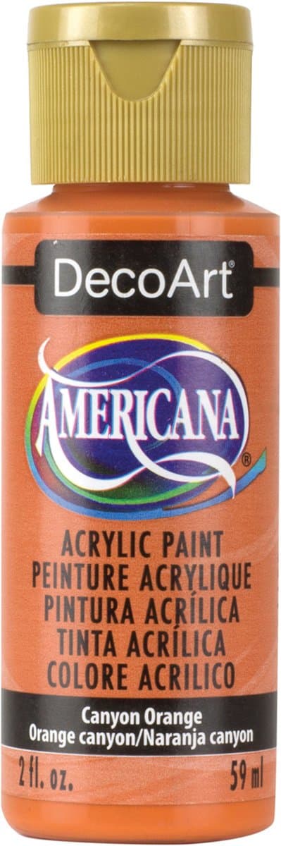 DecoArt Americana Acrylic Paint, 2-Ounce, Canyon Orange