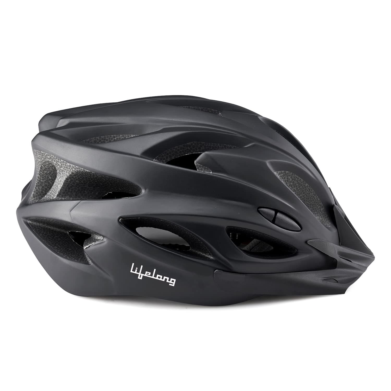 Lifelong Adjustable Cycling Helmet With Detachable Visor | Adjustable Light Weight Mountain Bike Cycle Helmet With Padding For Kids And Adults (LLFAH01, Black