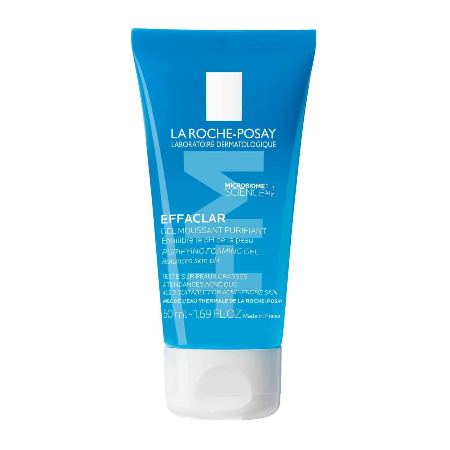 La Roche-Posay Effaclar Purifying Gel Face Wash for Acne-prone skin, 50ml