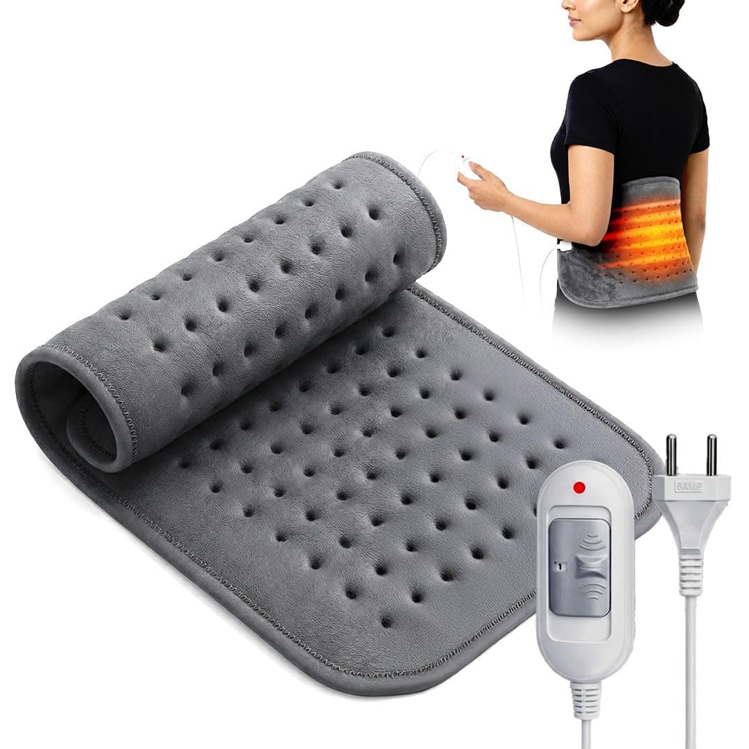 HealthSense Electric Heating Pad for Back Pain & Body Pain Relief | Orthopaedic Heating Pad with 3 Heat Settings | Even Heat Distribution | Flexible & Comfortable Design | Overheat Protection | 1-Year Warranty | Heat-Mate HB 300