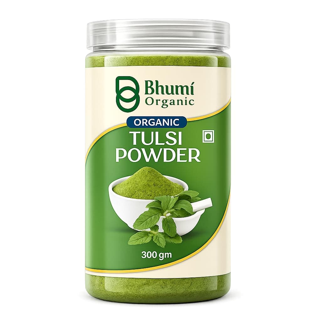 Bhumi Organic Tulsi Leaves Powder (300g)