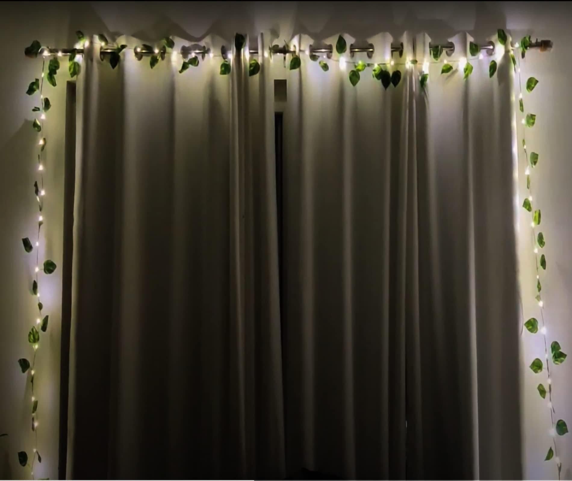ALILA Leaf Money Plant String for Home Living Room Lawn Garden Indoor Outdoor Decoration, 5 Metres/16 Feet