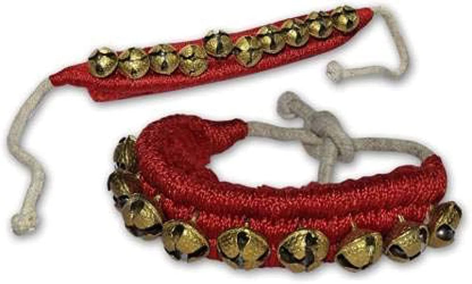 PRANCHI Indian Culture Best Dance Metal brass Anklets Bells Ghunghroo Set Of 1 For Man And Woman In Red Pad