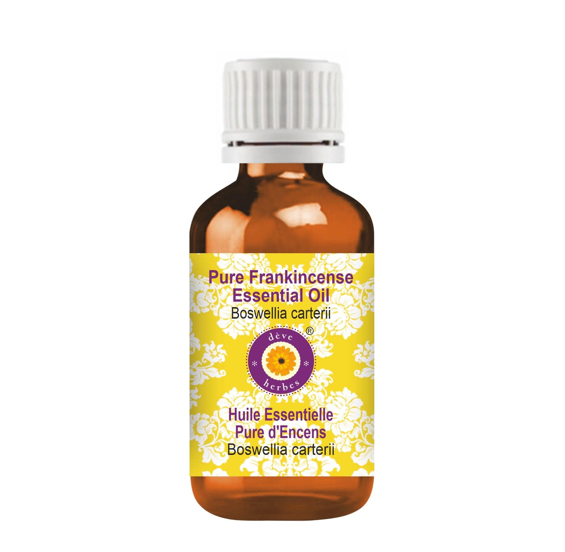 Deve Herbes Frankincense Essential Oil (Boswellia carterii) Pure | Non-Sticky | Non-greasy | Lightweight | Men & Women | All Skin Types | Steam Distilled 15ml