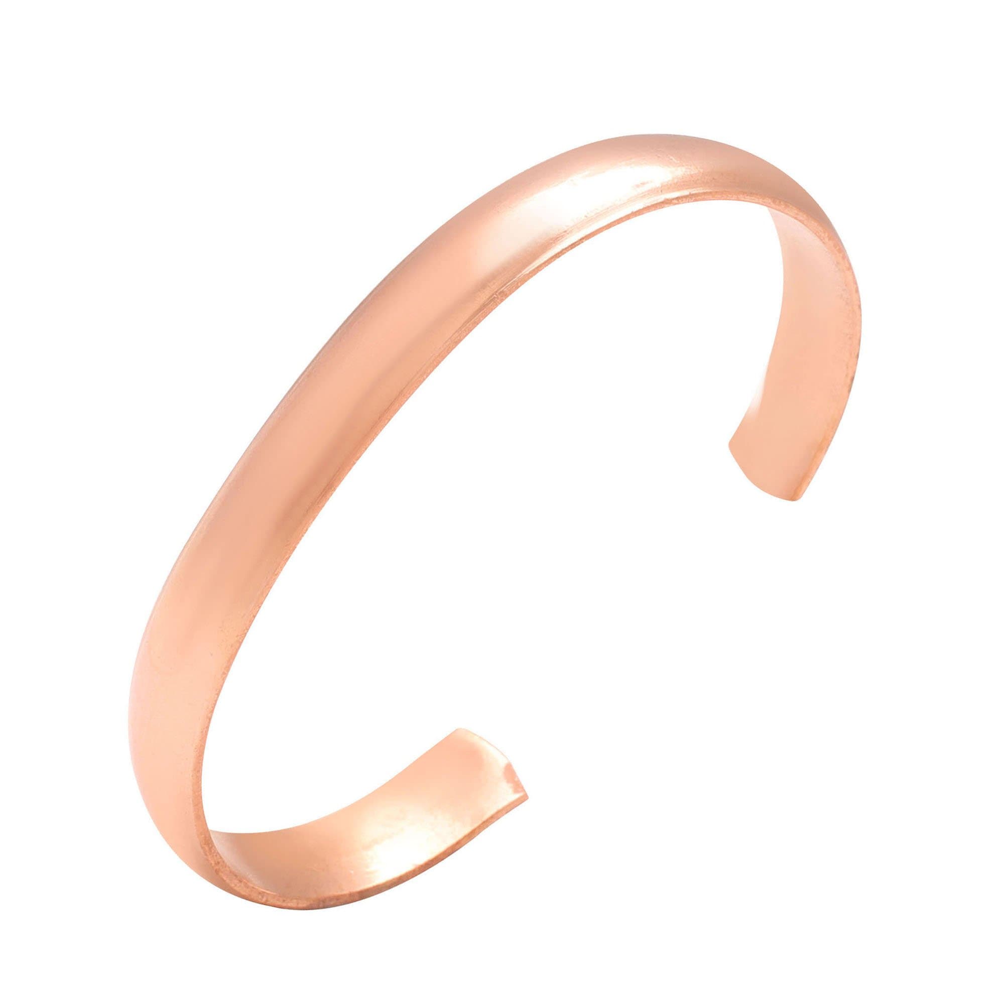 Memoir Copper Band Health benificial free size Adjustable Bangle Bracelet Cuff Kada for Men and Women