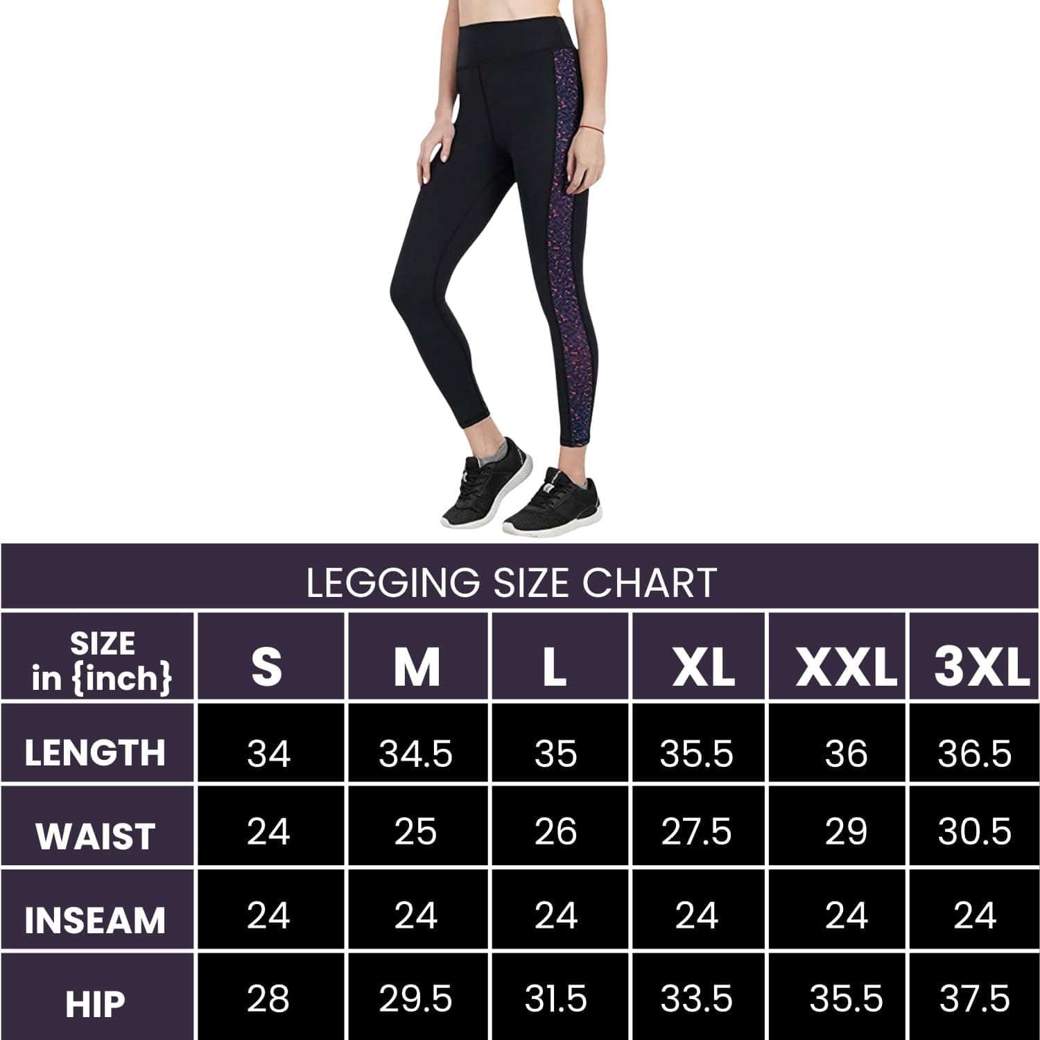 Unbeatable Women Stretchable Gym Wear Sports Leggings Ankle Length Workout Tights