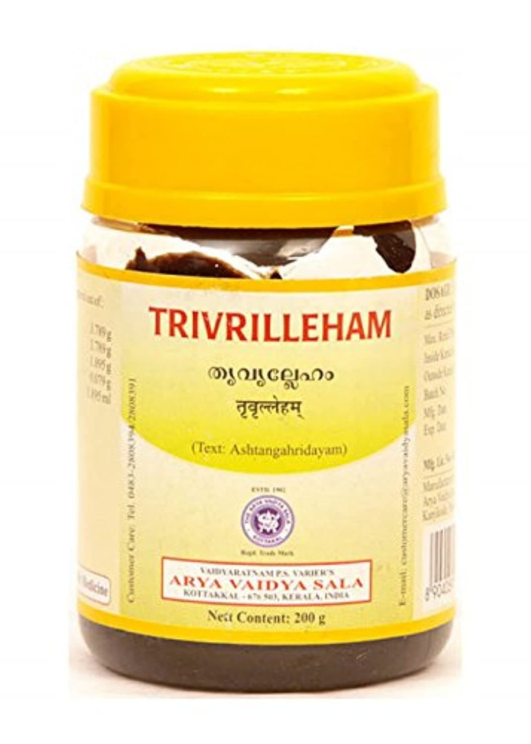 Kottakkal Arya Vaidya Sala Ayurvedic Trivrilleham - 200 G