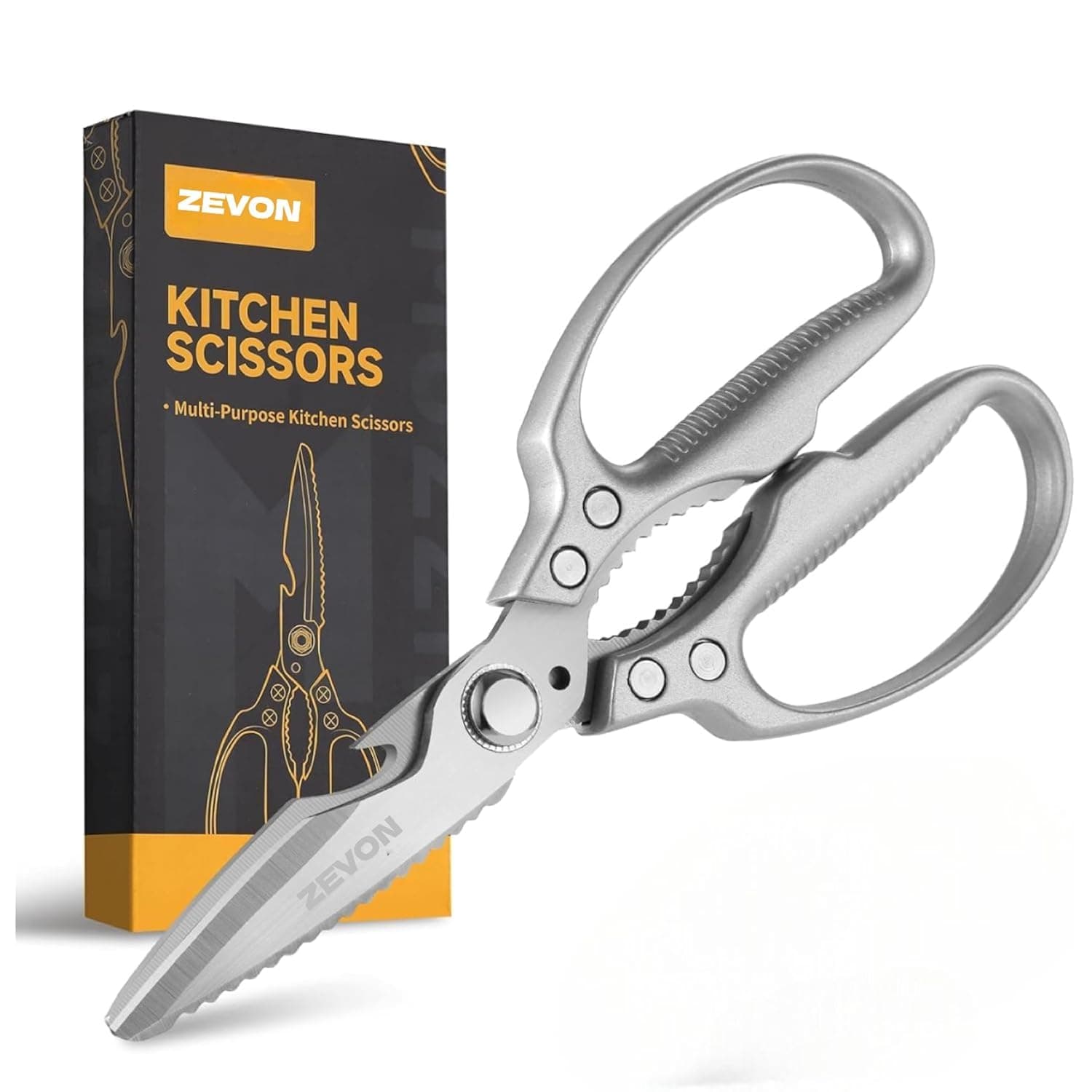ZEVON® Kitchen Scissors | Heavy Duty Stainless Steel Kitchen Shears