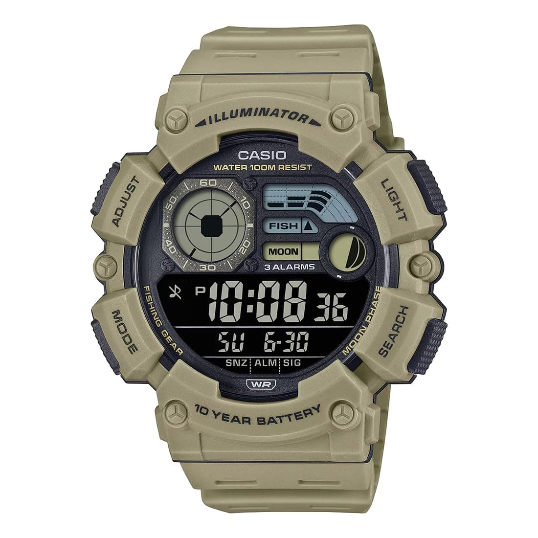 Casio Youth WS-1500H-5BVDF Digital Brown Dial Men (D351)
