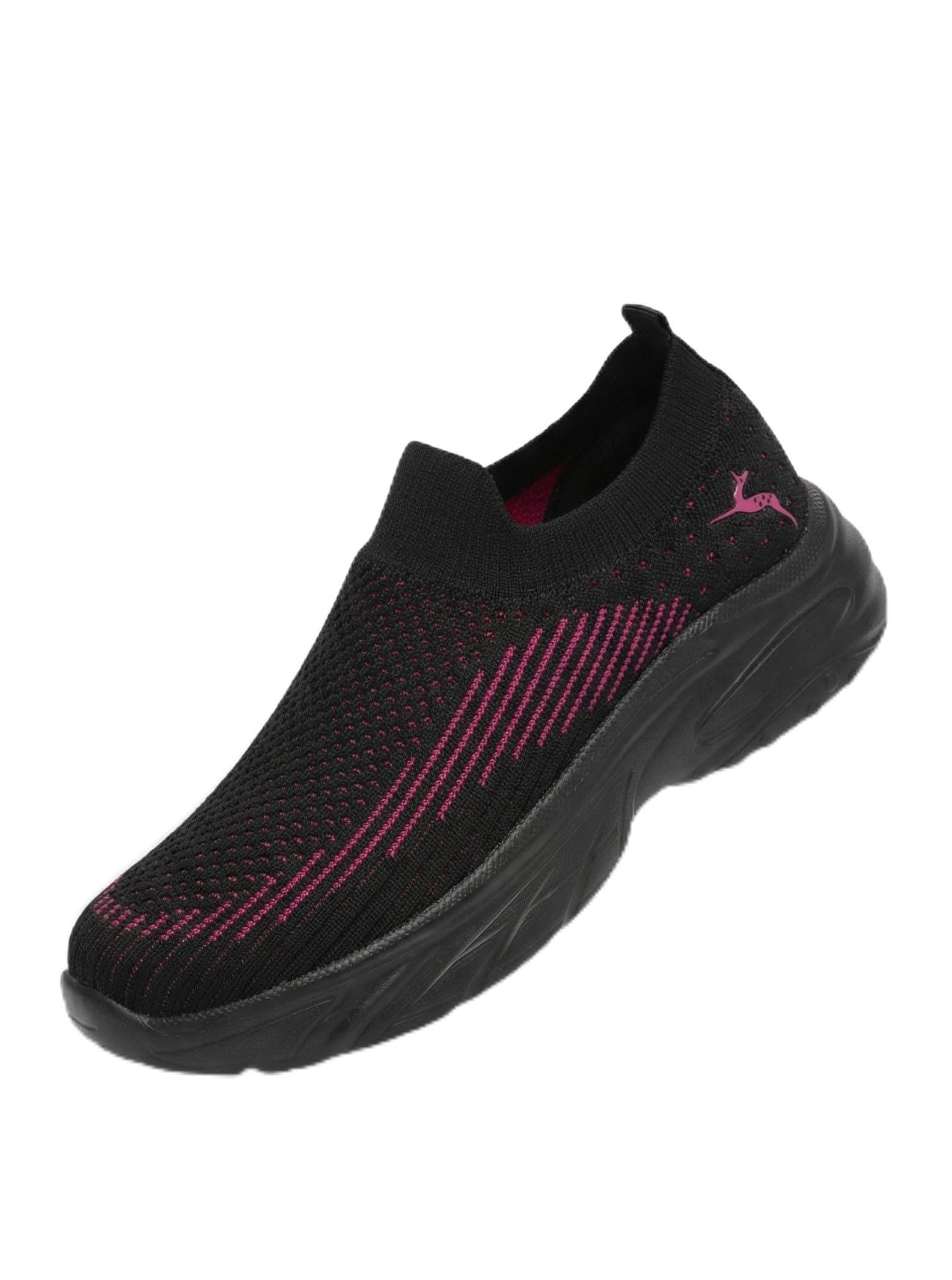 Marc Loire Women Lightweight Smart Casual Active Wear Slip-On Sneakers Athleisure Shoes (Black, UK Footwear Size System, Adult, Women, Numeric, Medium, 5)
