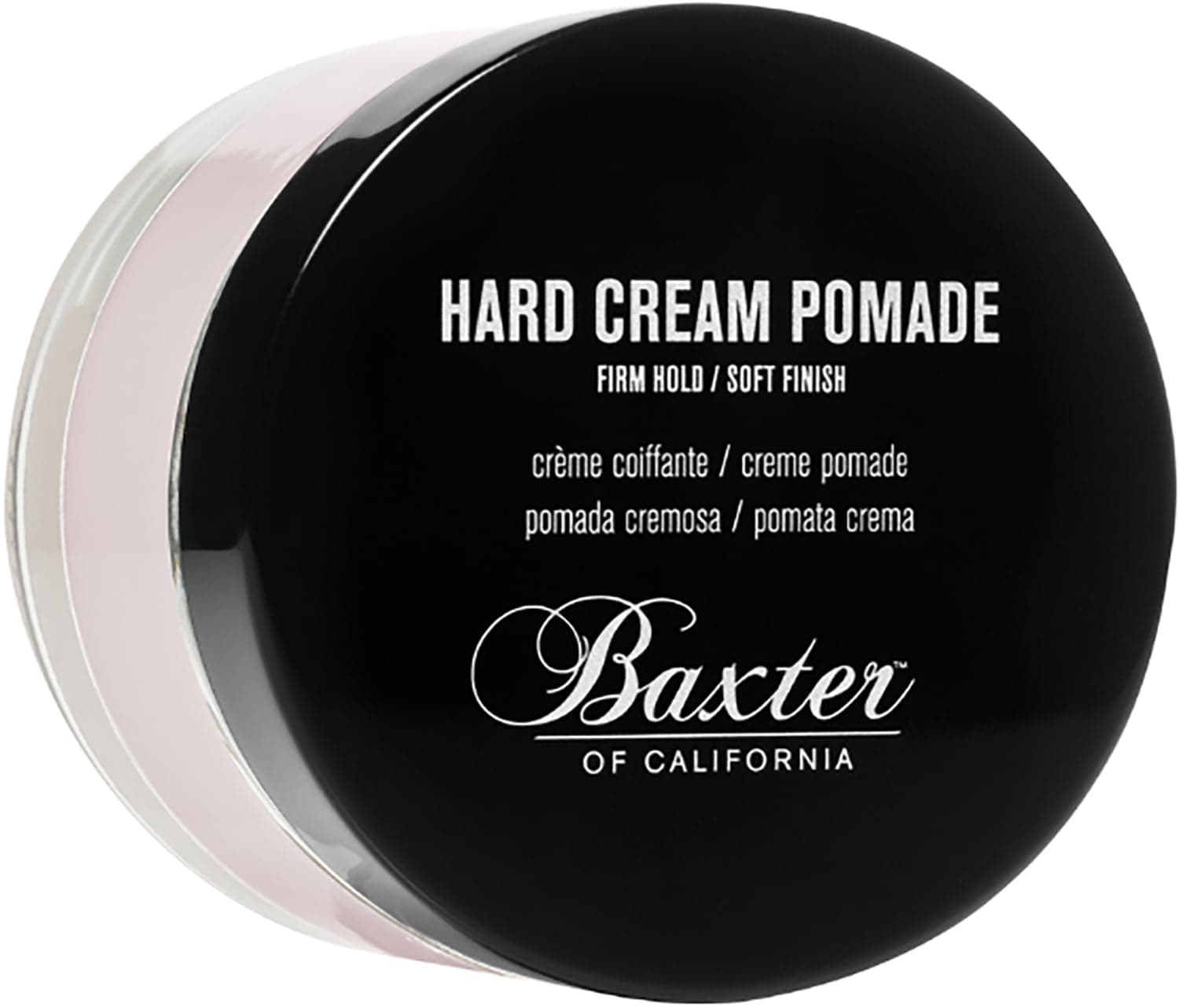 Baxter of California Hard Cream Pomade, Natural Finish/Firm Hold, Hair Pomade for Men, 2 fl. oz.