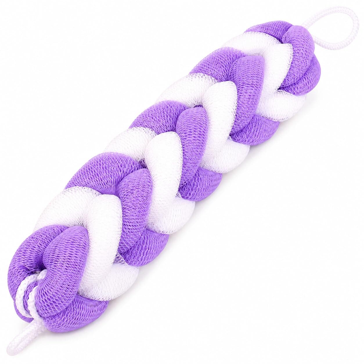 Midazzle Long Bath Belt Loofah Body Scrubber for Shower | Extra Large Exfoliating Back Scrubber Sponge | Soft Nylon Mesh Bath Loofah with Hanging Rope for Men & Women, Color may vary (MINL6005)