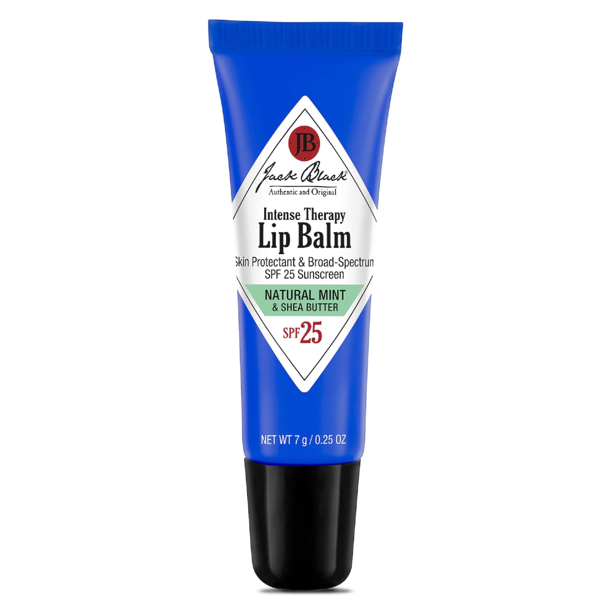 Jack Black Intense Therapy Lip Balm SPF 25, Natural Mint & Shea Butter 0.25 ounce