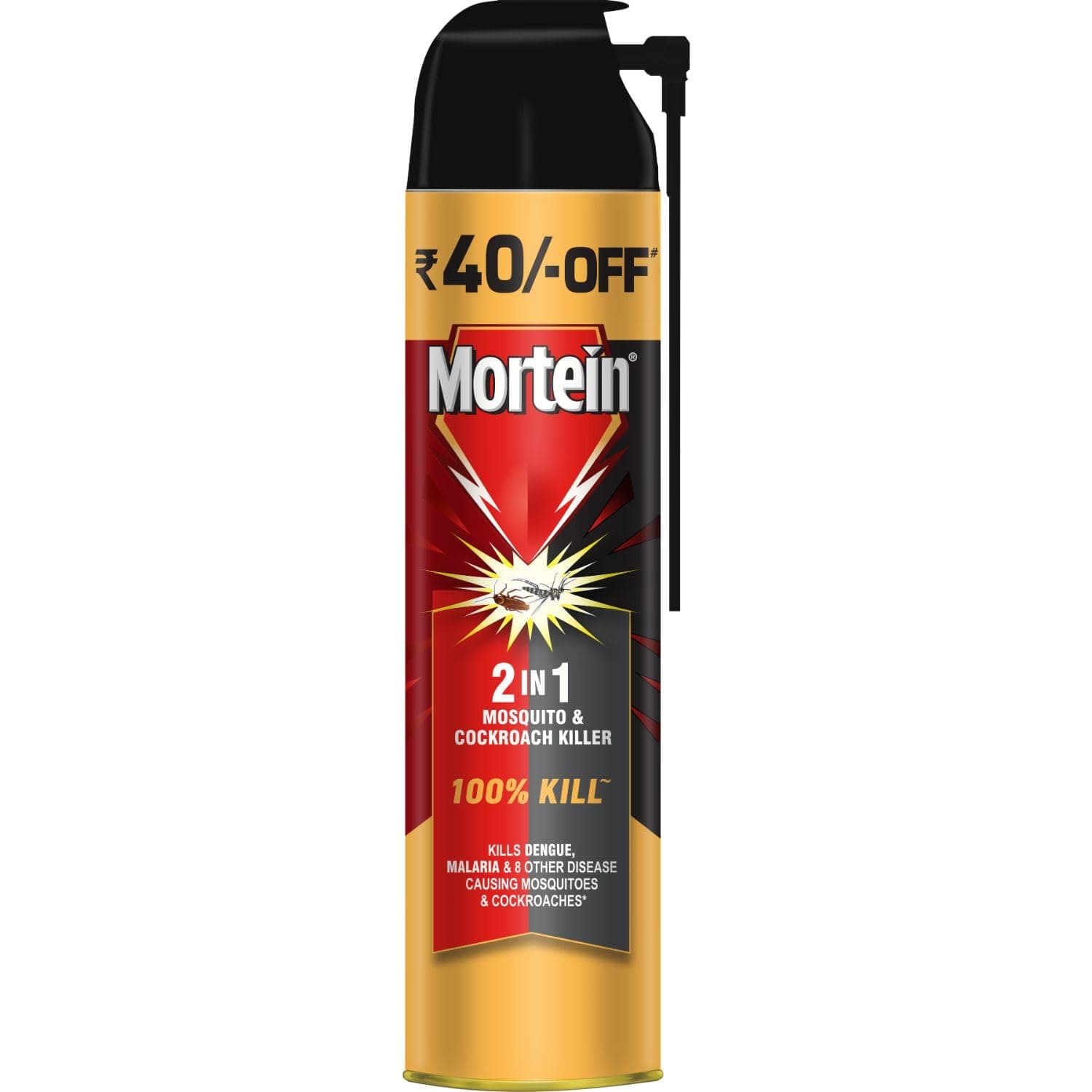 Mortein 2 in 1 Mosquito and Cockroach Killer Spray - 600ml | 100% Kill Guarantee