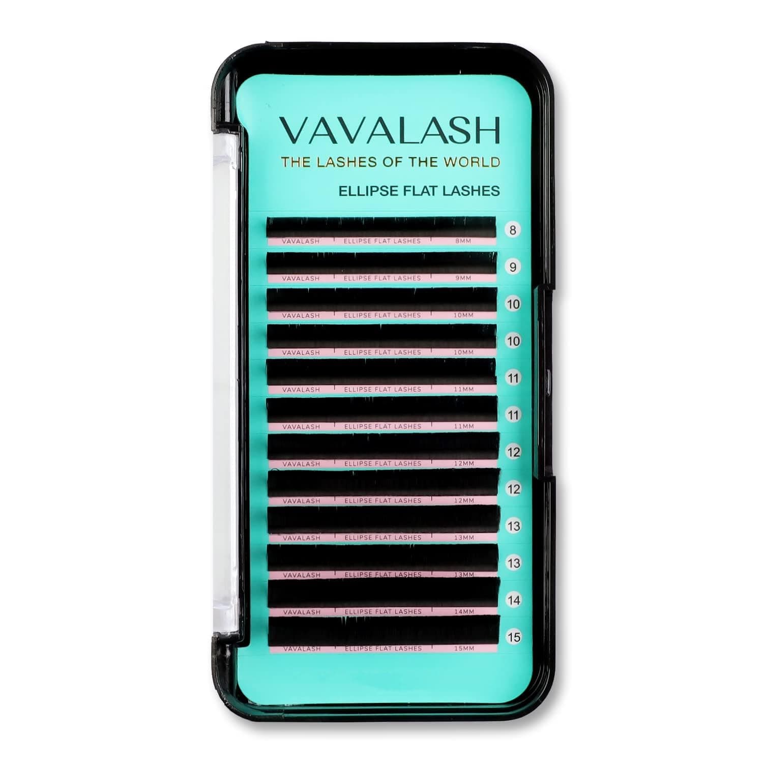 VAVALASH Cc - 0.15Mm, Mixed 8-15: Ellipse Eyelash Extensions 0.15Mm Cc Curl 8-15Mm Mixedflat Eyelash Extension Supplies Light Lashes Matte Individual Eyelashes Salon Use Black Mink False