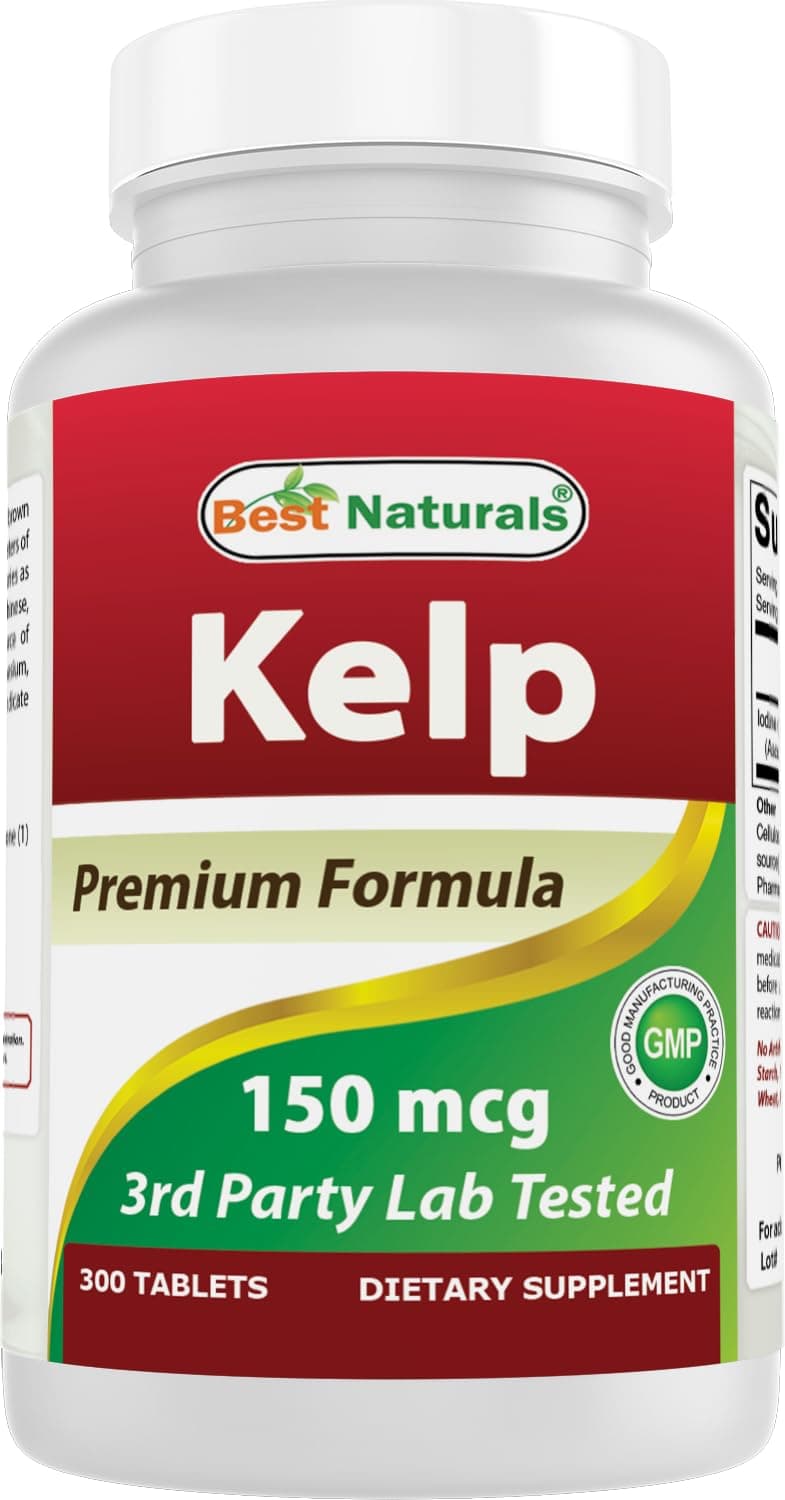 Best Naturals, Kelp 150 mcg (A Natural Source of Iodine), 300 Tablets
