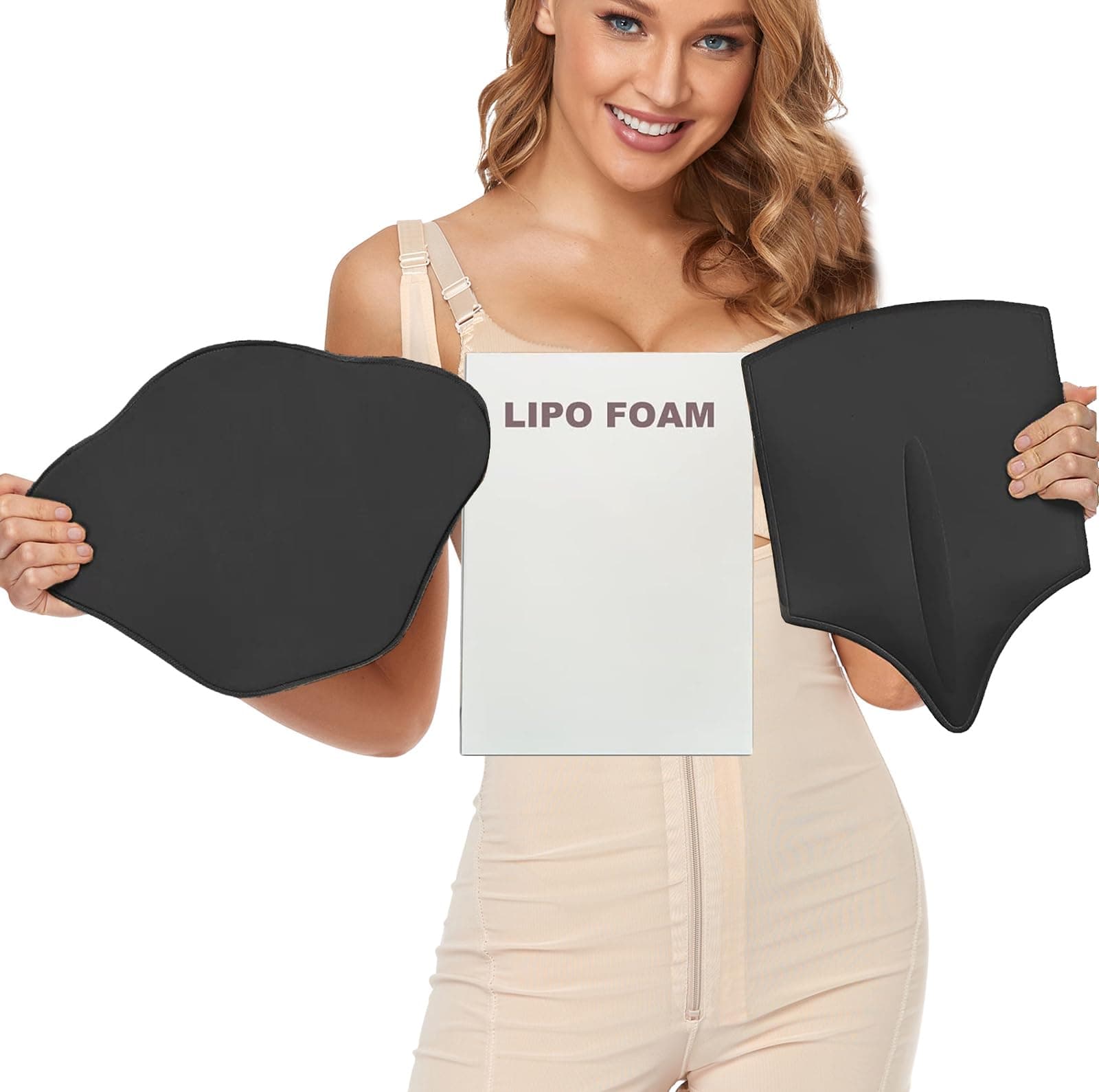 KUSMOO 3 Pack Lipo Ab Foam Boards Abdominal Compression Board Post Surgery Lumbar Shaper BBL Back Board For Liposuction