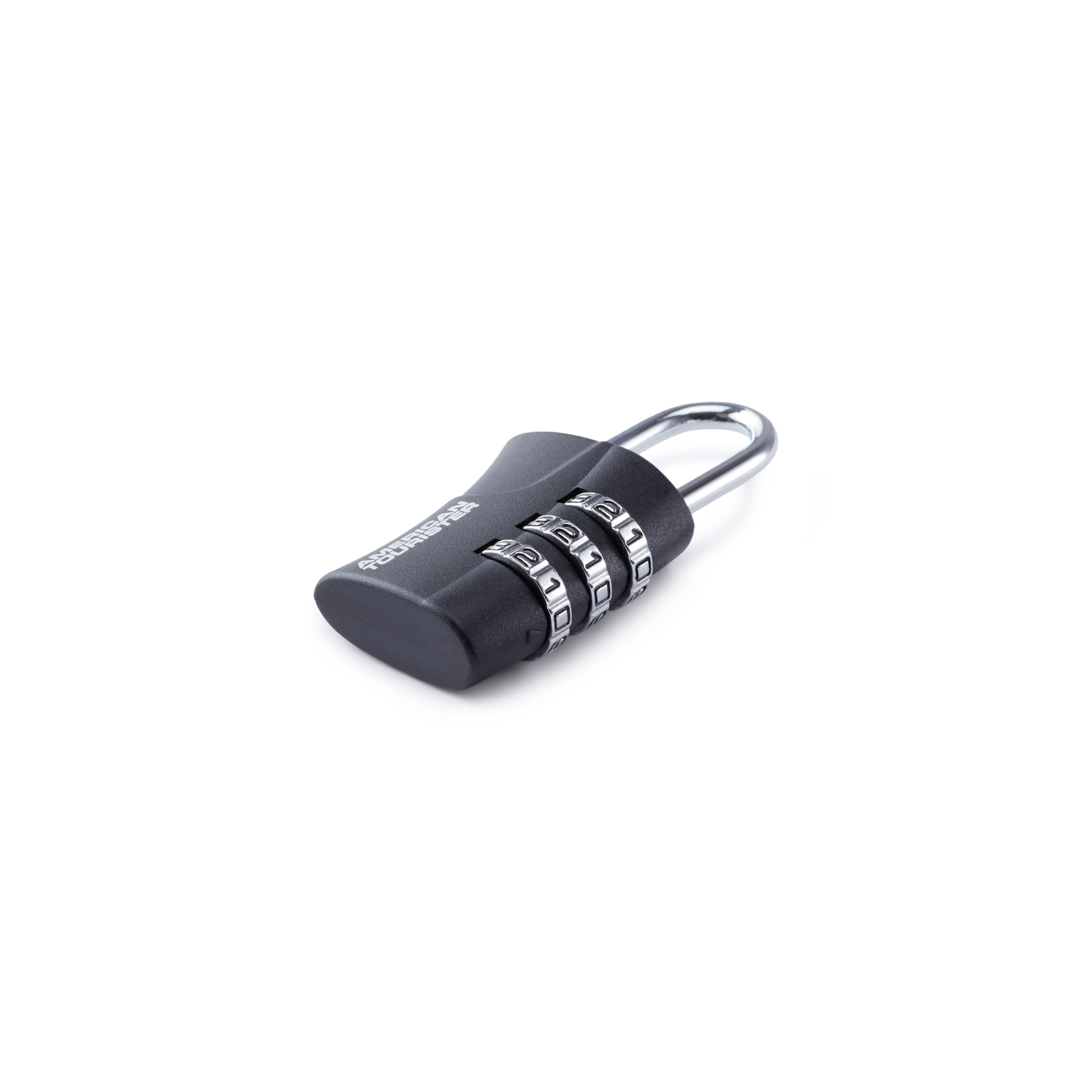 American Tourister ABS 3-Dial Lock | Travel Lock | Luggage & Bag Security | Resettable ABS Combination Lock | Black