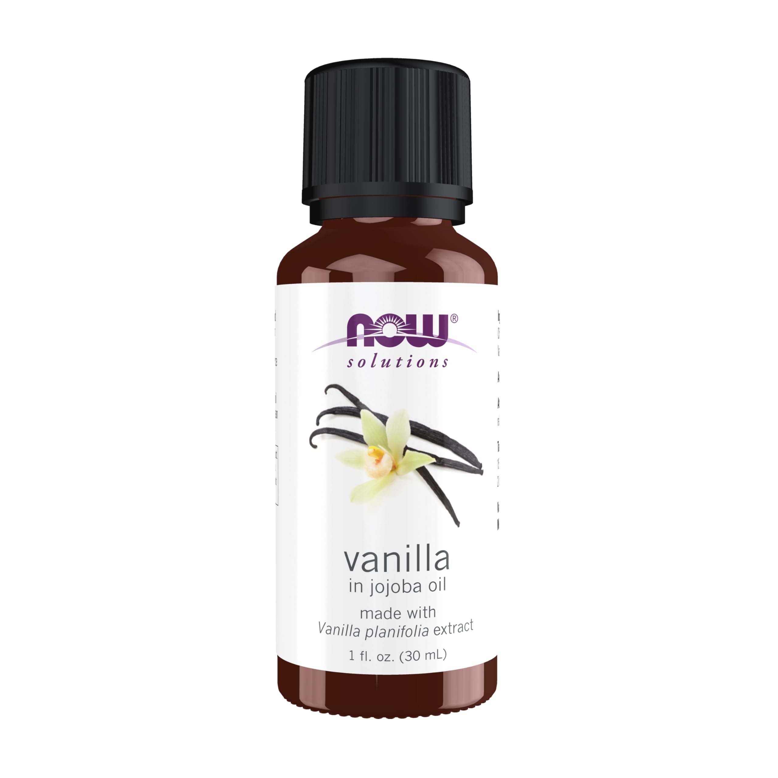 NOW Foods Natural Vanilla (In Jojoba Oil), 1 ounce