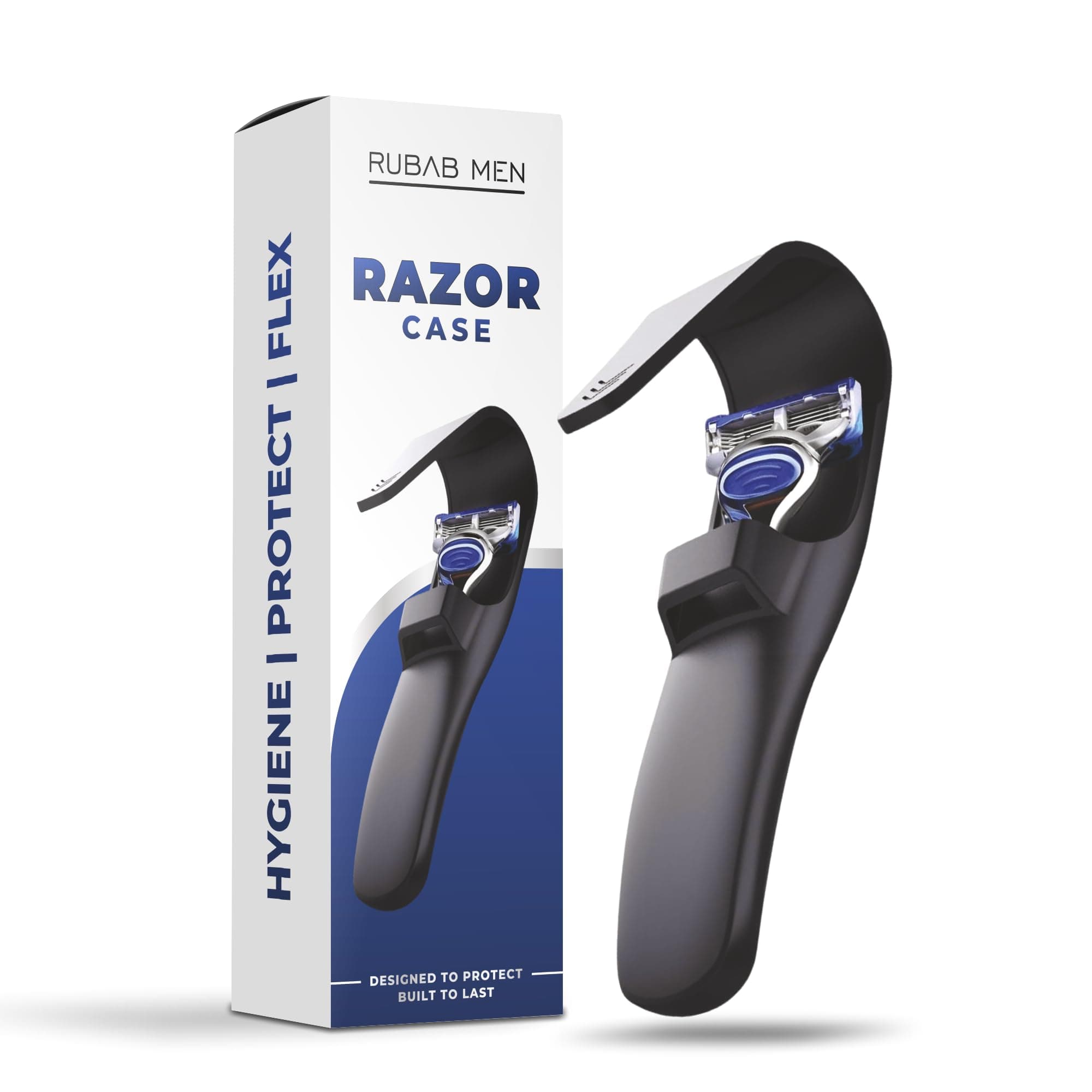 RUBAB MEN Soft Silicone Shaving Razor Case| Fits All Standard Razors