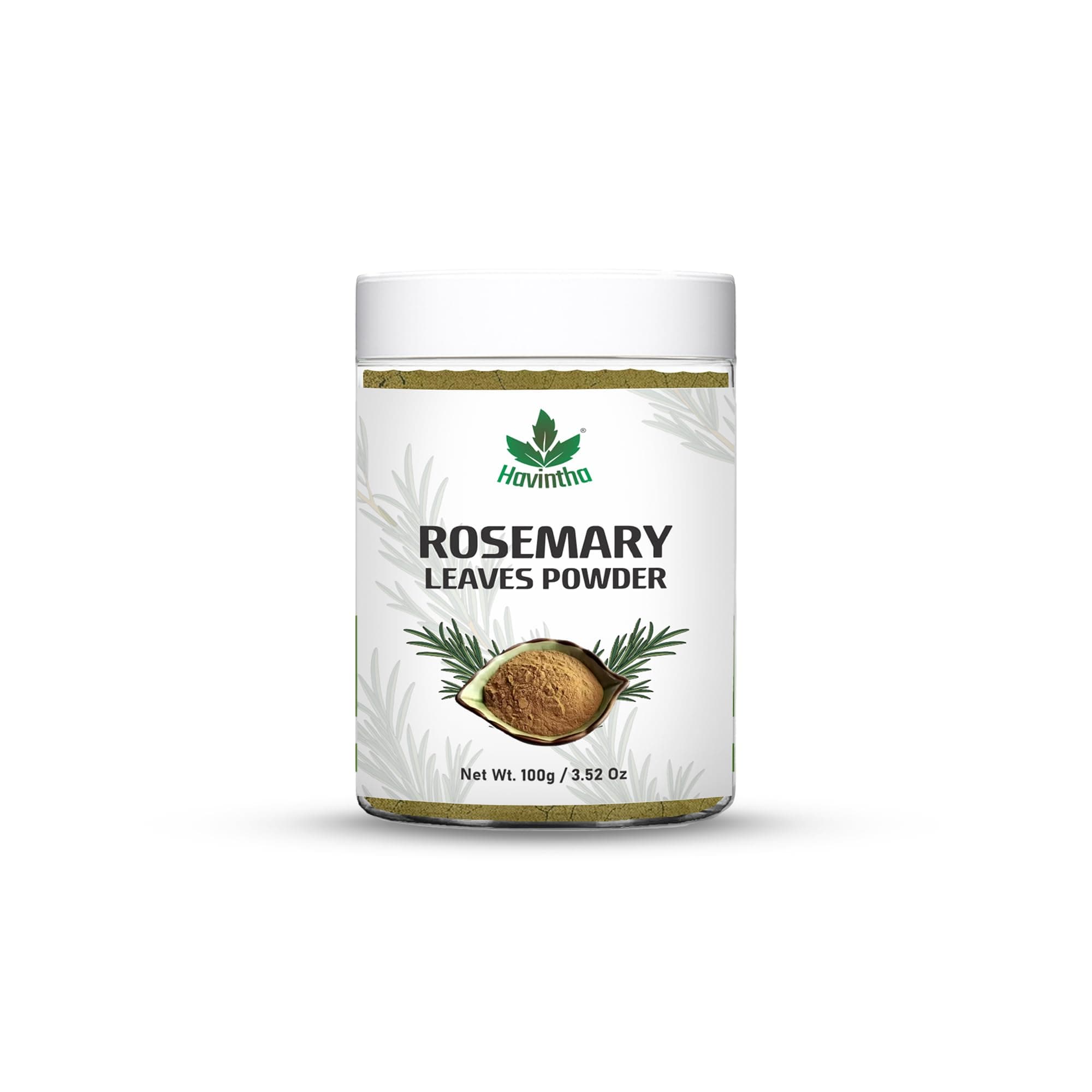 Havintha Natural Rosemary Dried Leaves Powder – 100% Pure & Natural Herb for Hair Growth - 100 gm