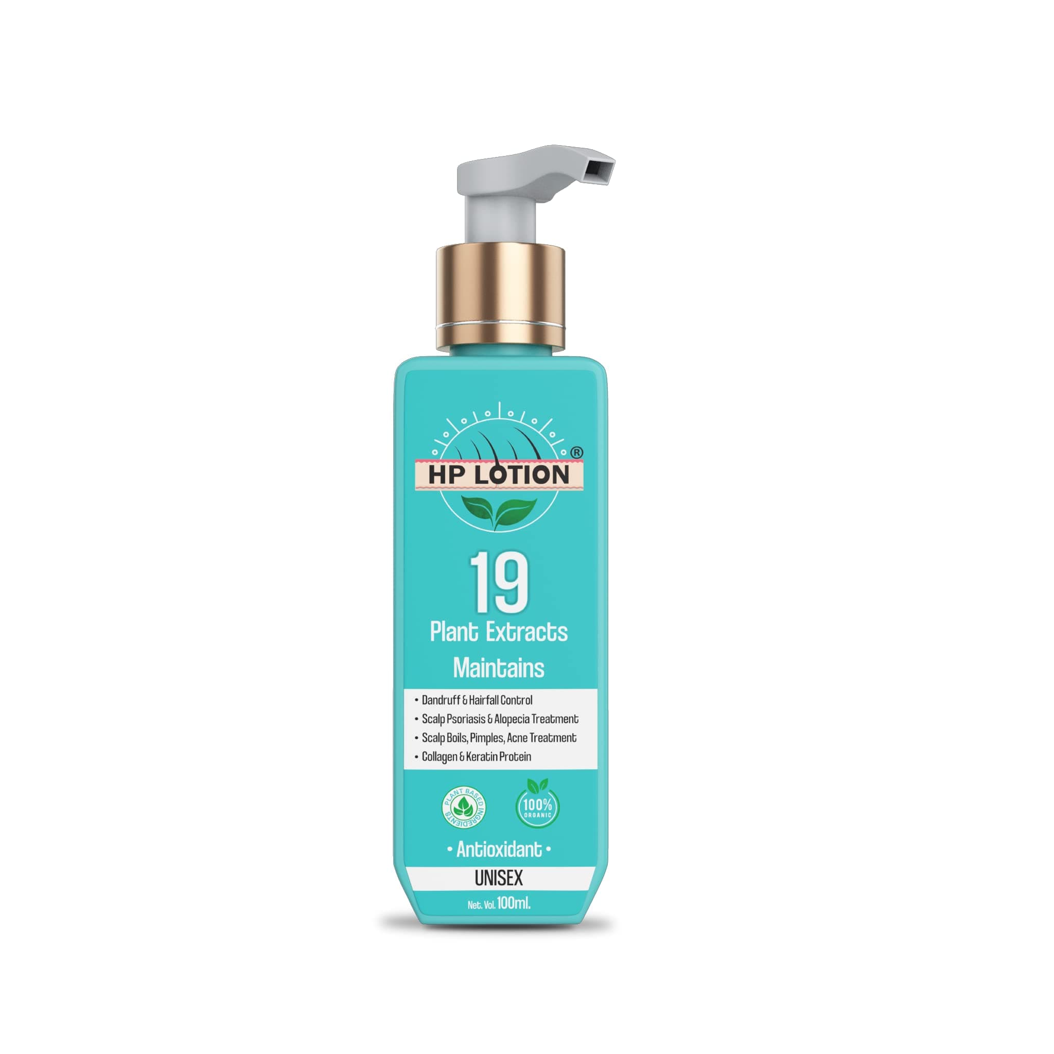 HP Lotion Anti Hair Fall & Healthy Hair Growth (100ml) Formula for Men & Women | 19 Plant Extracts with Onion, Amla & Neem For Hair Treatment | Supports Hair Health | For All Hair Types | No Toxins & Chemicals