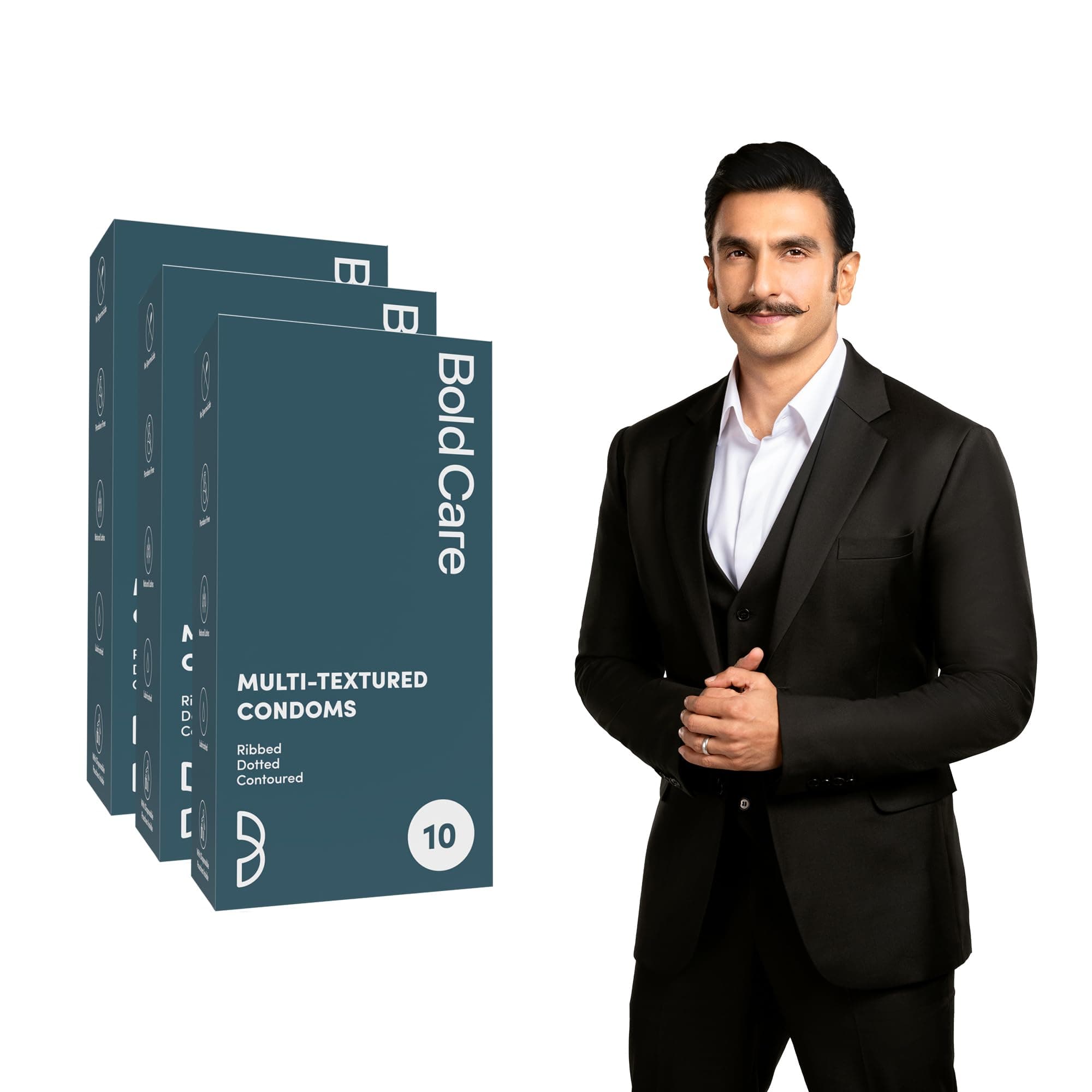 Bold Care Multi-textured Condoms (Pack of 3)