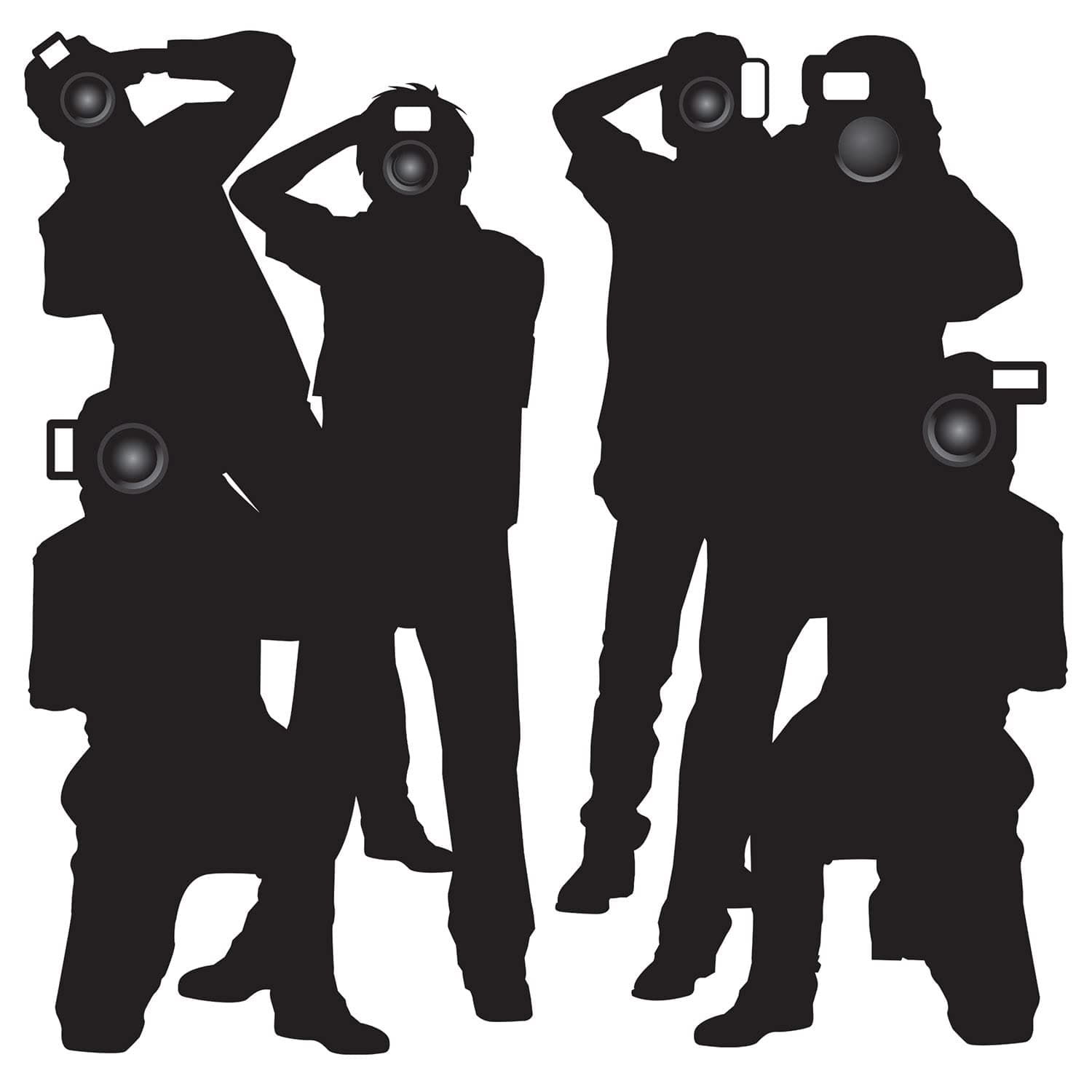 Beistle 52088 Printed Paparazzi Props, 5' 3", 2 Pieces In Package