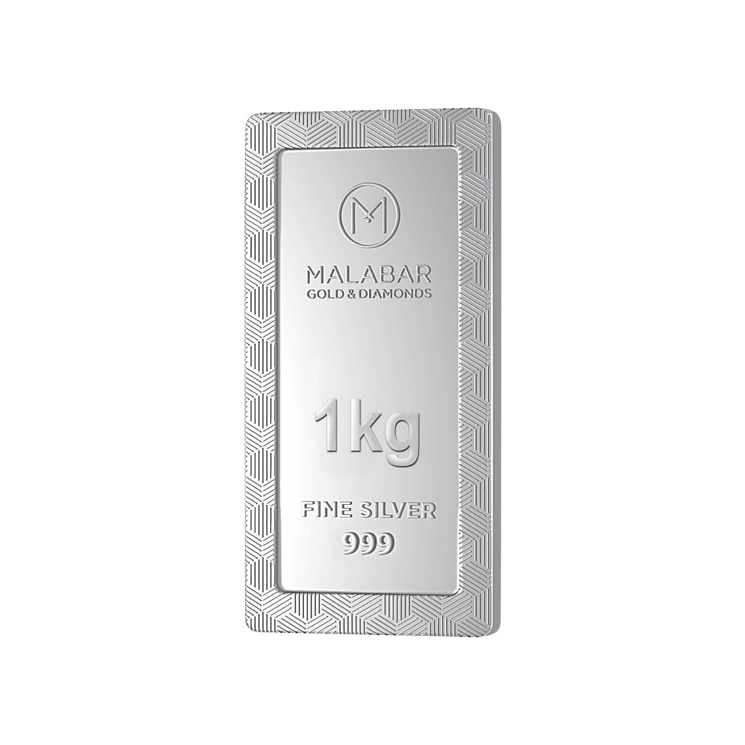 Malabar Gold & Diamonds 999 Purity Silver Bar 1 Kg (1000 Grams) | Silver Coin cum Bar for Birthday, Anniversary and Diwali Gift