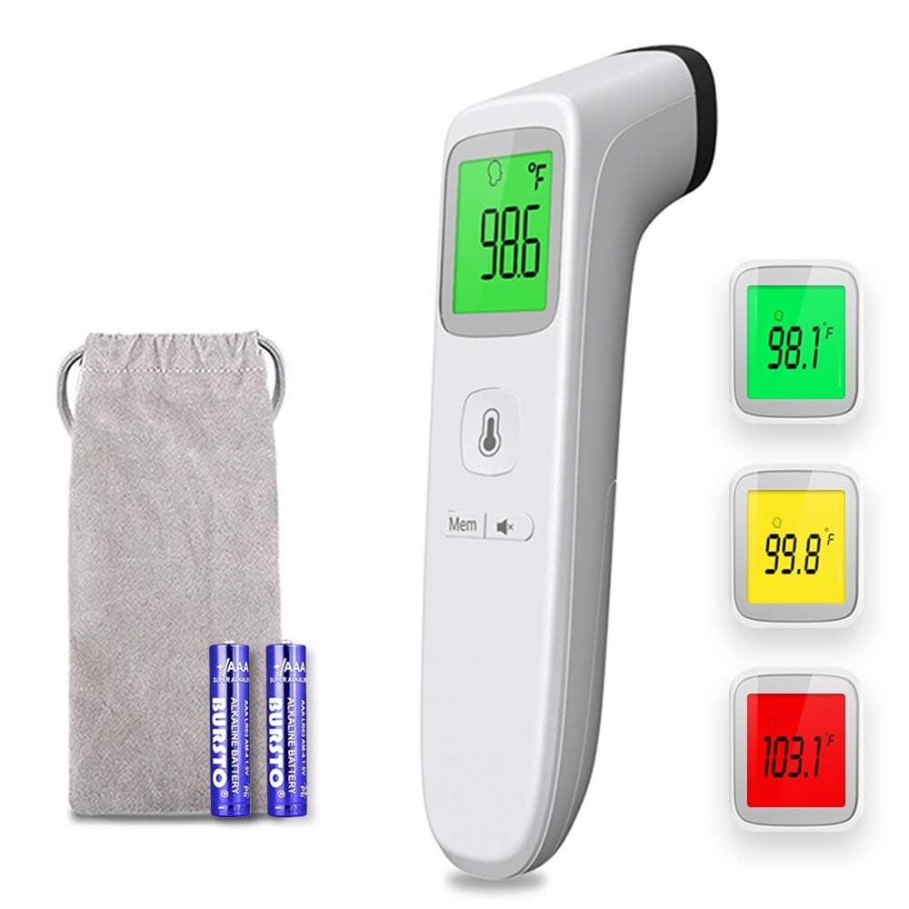 Non-Contact Infrared Thermometer Forehead Thermometer for Baby Kids and Adults Accurate Instant Readings Forehead Thermometer with LCD Display