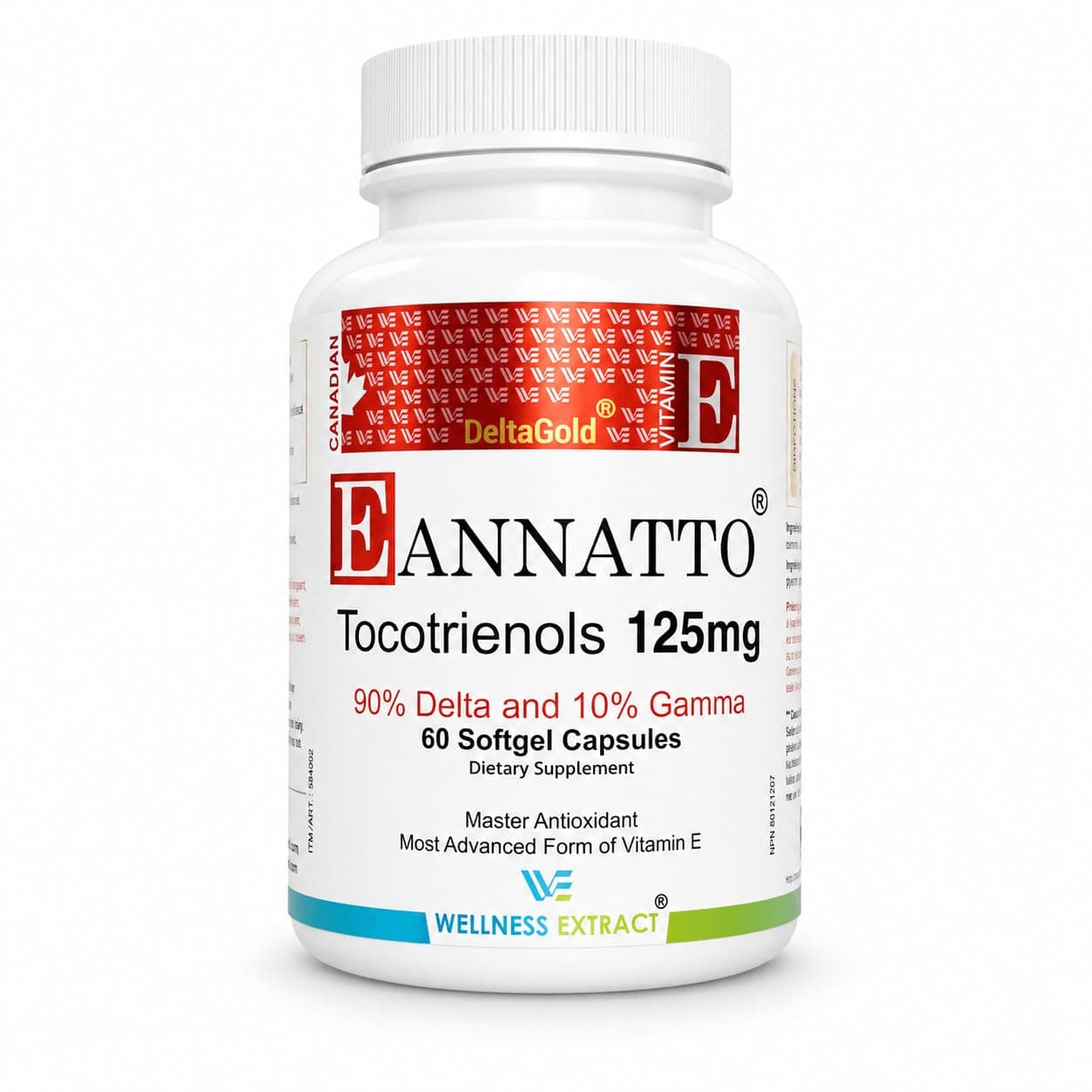 DeltaGold Annatto Tocotrienols Supplement Tocopherol-Free 60 Softgels