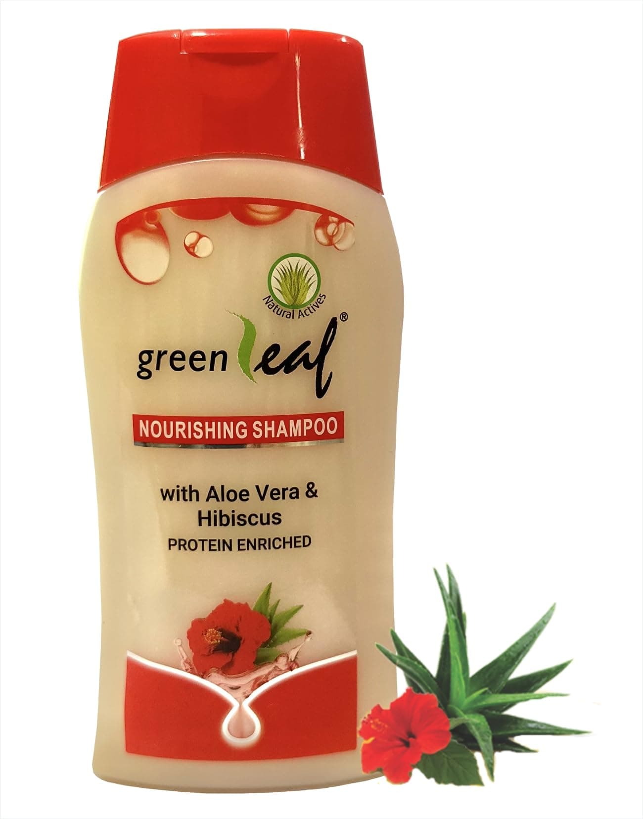 Greenleaf Nourishing Shampoo - for Soft Hair & Refreshed Scalp with Pure Aloe Vera | 220 ml