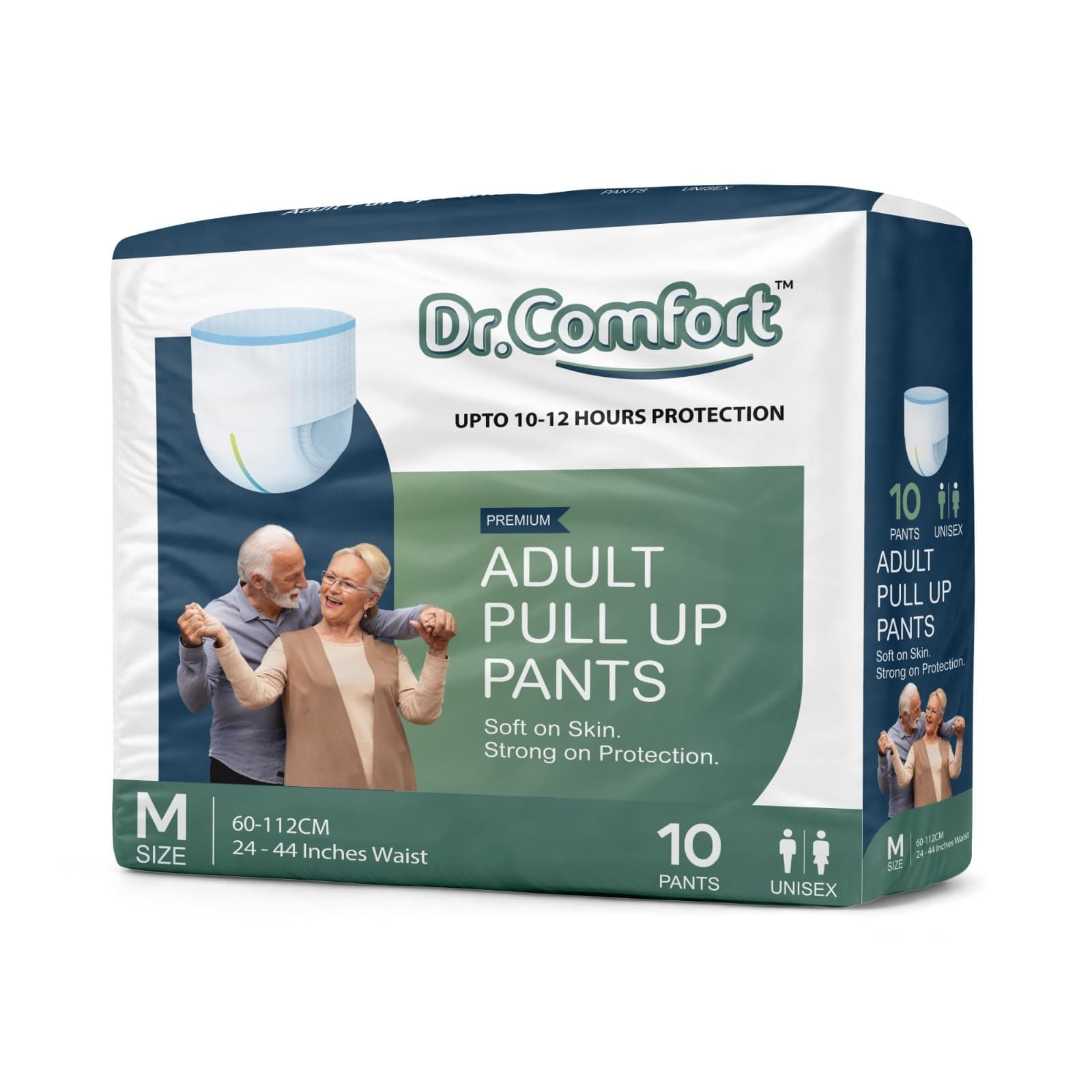 Dr. Comfort Adult Diaper Pants Style |10 Hr Absorption Protection | Unisex Diapers with Odour Control, Wetness Indicator & Aloe Vera Care | Soft, Breathable & Rash-Free