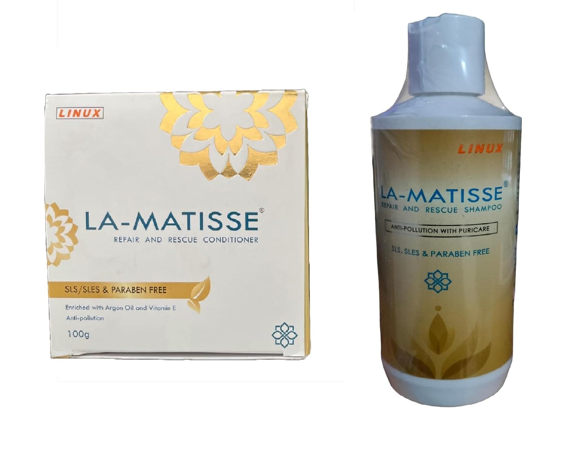 La-Matisse Repair and Rescue Shampoo 240ml and conditioner 100gm combo