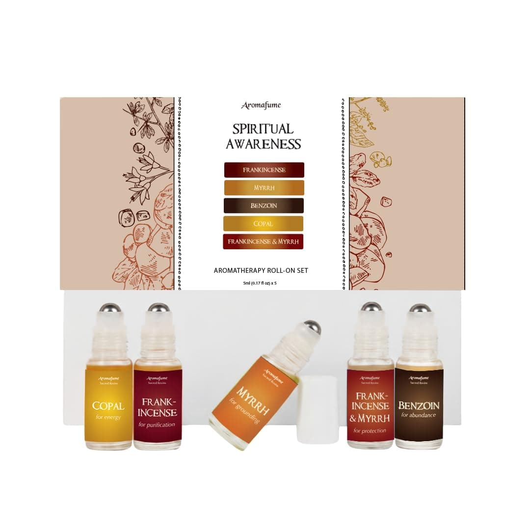 Spiritual Awareness Resin Oil Roll-On Blend Gift Set, 6x6ml, Aromafume
