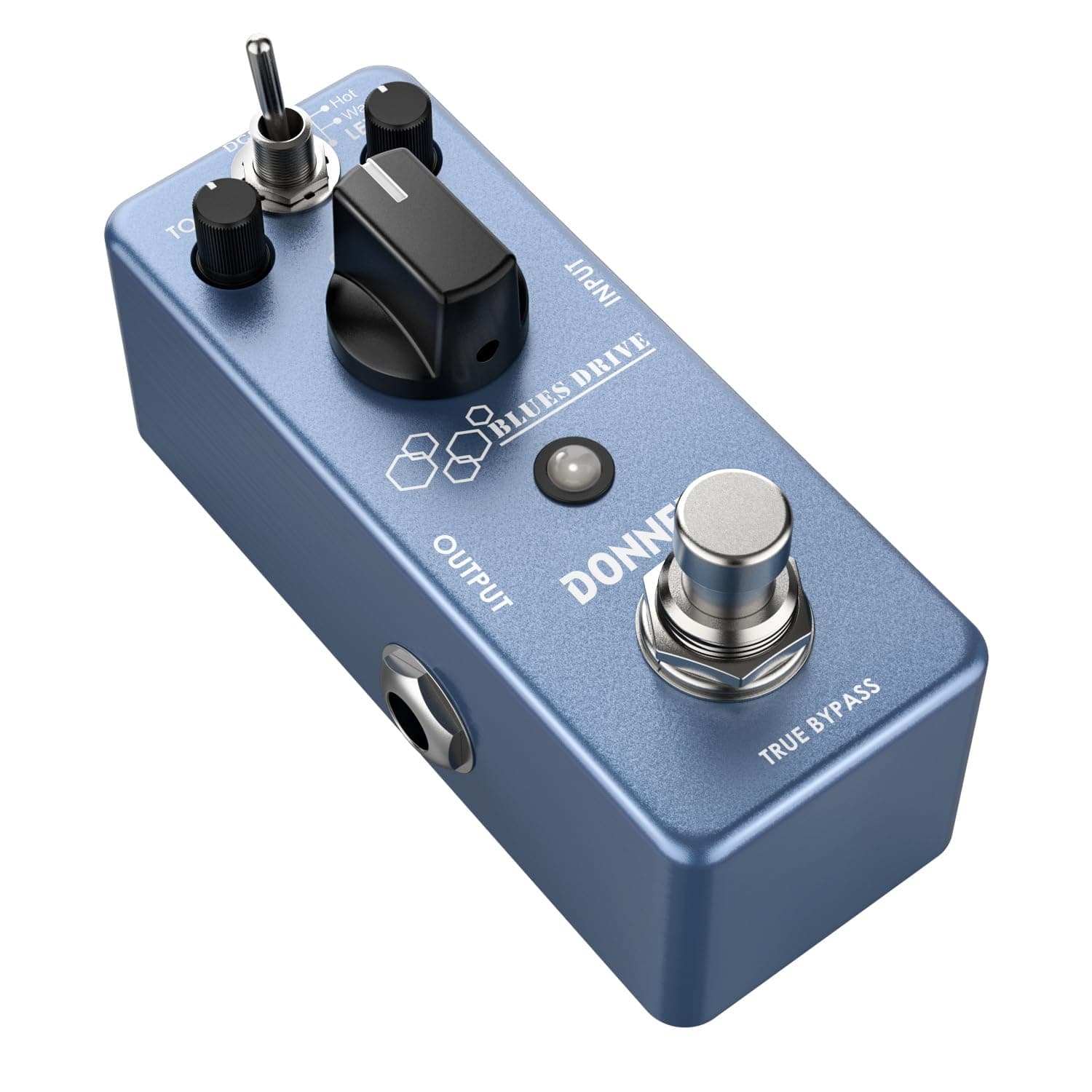 Donner Blues Drive Classical Electronic Vintage Overdrive Effect Pedal True Bypass Warm/Hot Modes
