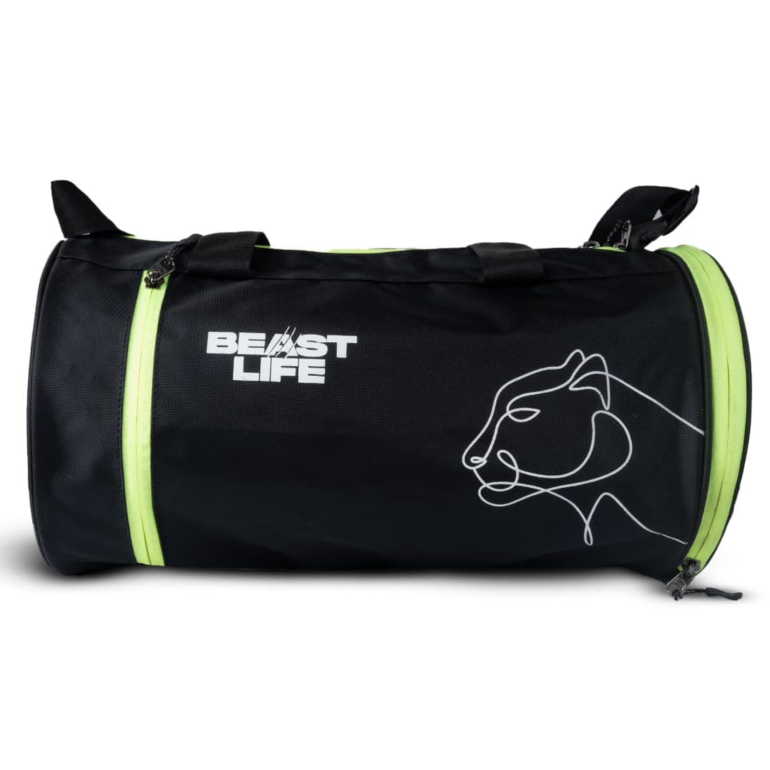 BeastLife Gym Bag for Men & Women - Unisex Duffle Bag with Separate Shoe Compartment, Adjustable Sports Gym Bag for Travel, Towel, and Gear