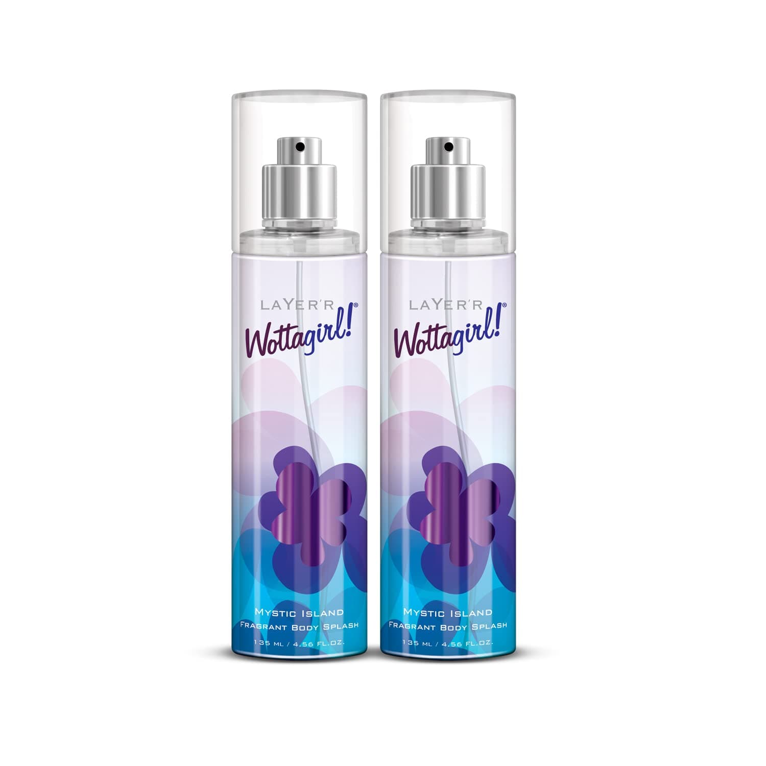 Layer'r Wottagirl Mystic Island Body Splash for Women 135ml Pack of 2