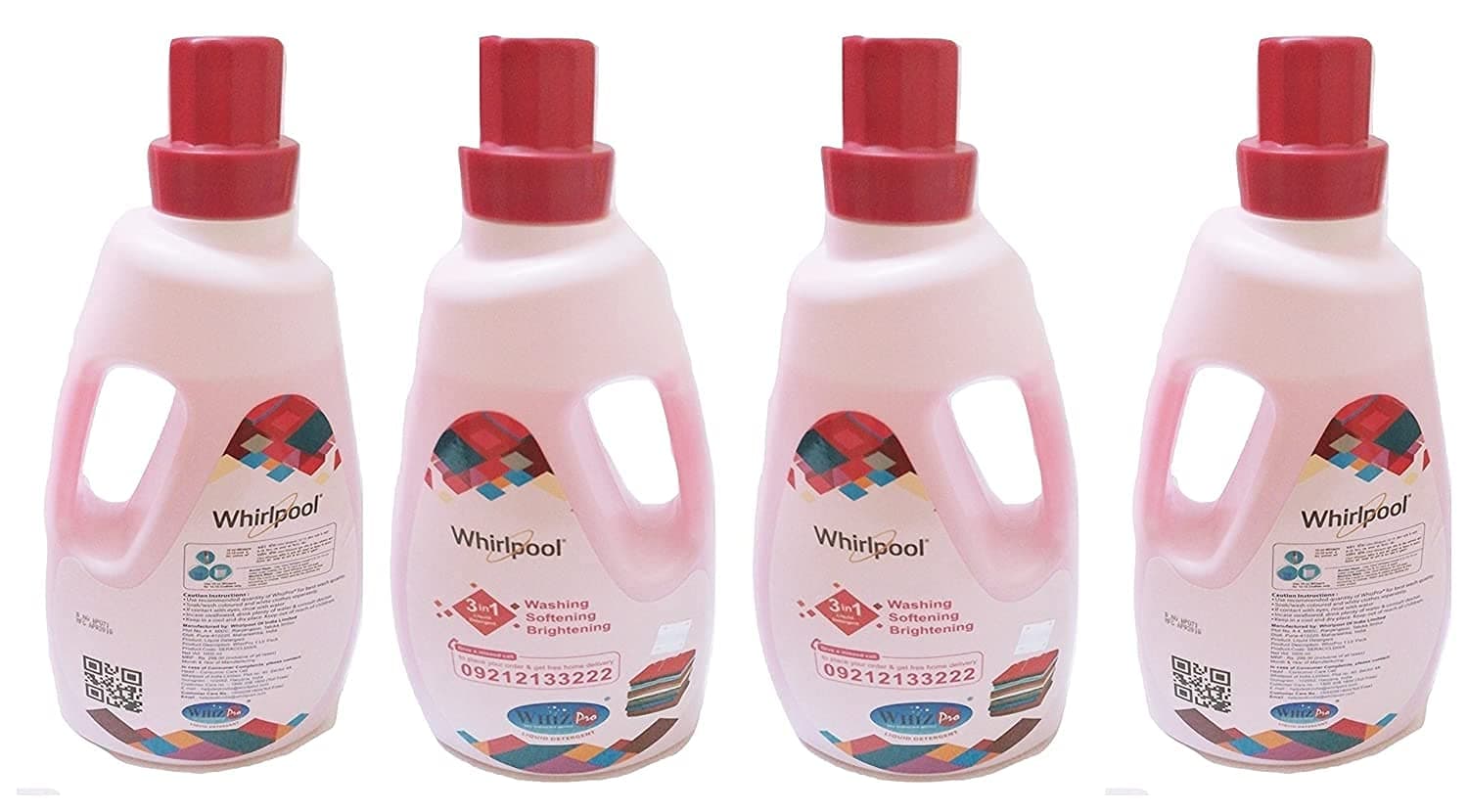 Whirlpool 3 in 1 Washing, Softening, Brightening, Liquid Detergent