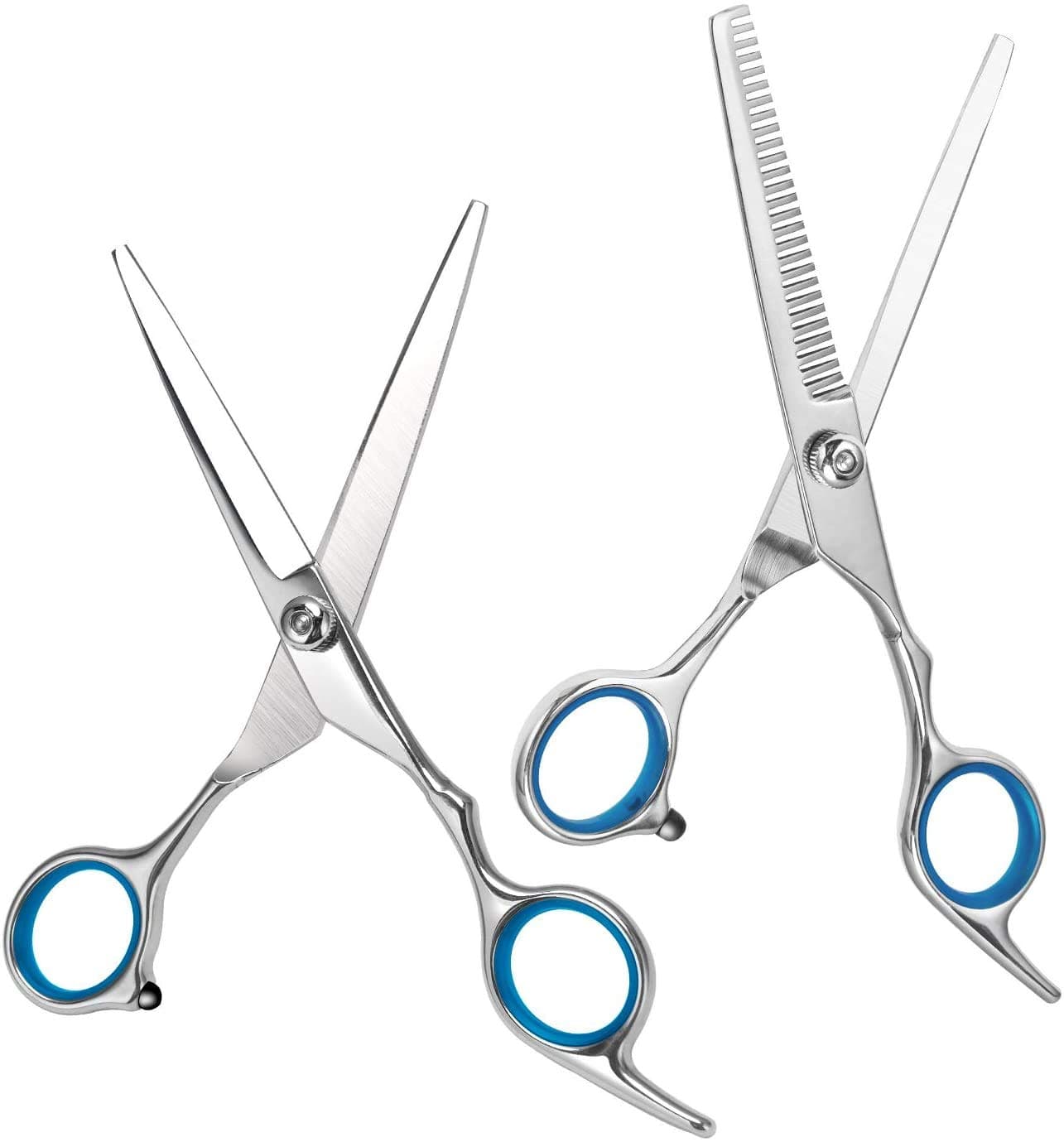 MAYCREATE Stainless Steel Hair Cutting Thinning Scissors Set(2 PC/ 6 inch)